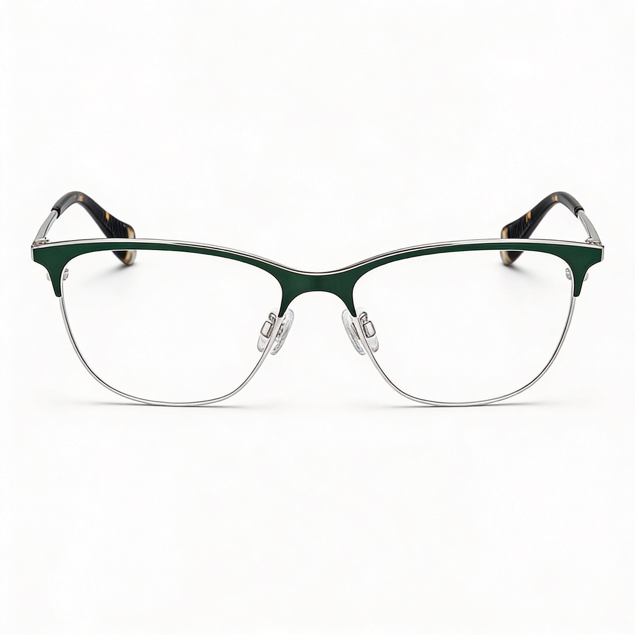 rag & bone RNB3034 Women's Green Stainless Steel Rectangle Full Rim Light Adaptive Eyeglasses 54-15-135, Photo 2