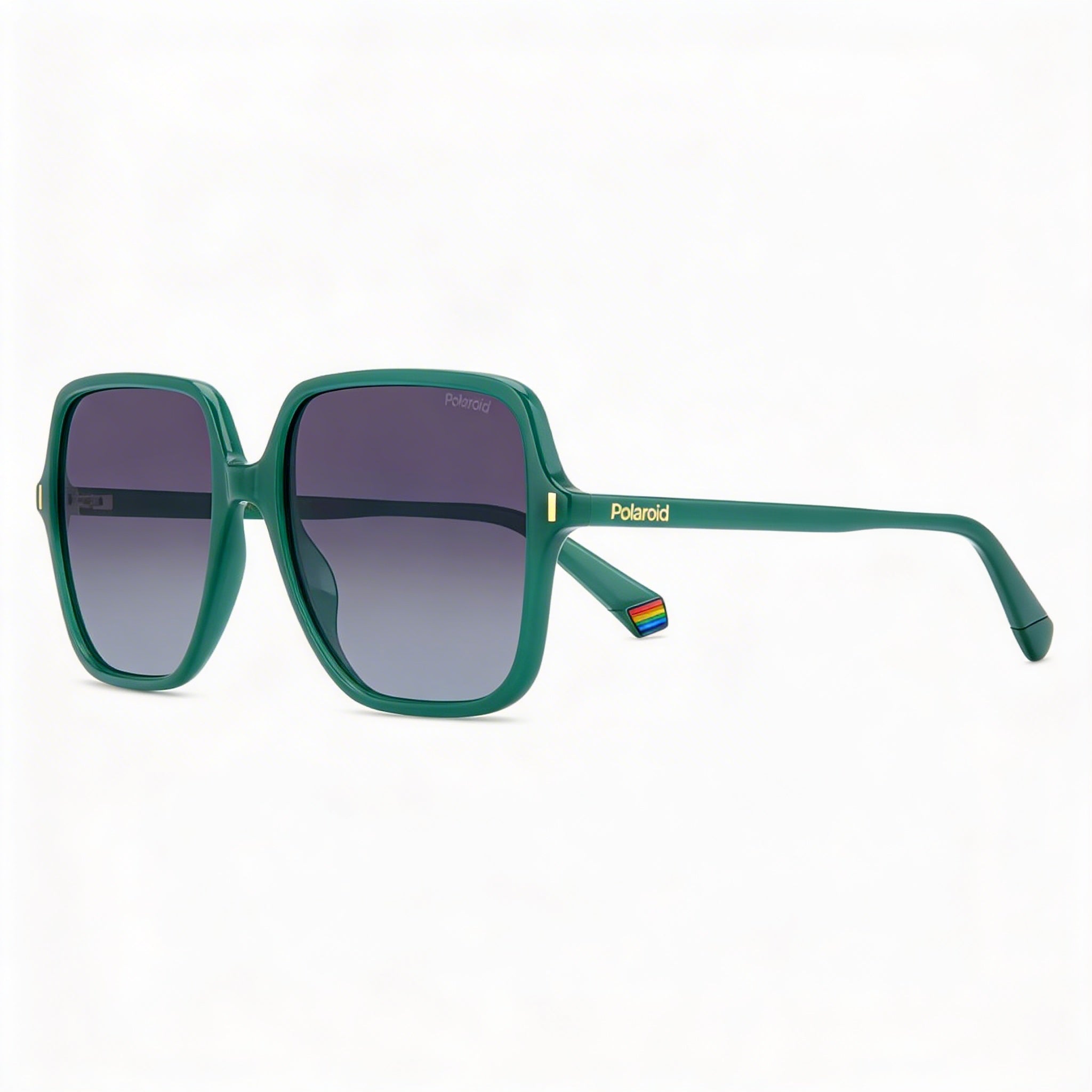 Polaroid Eyewear Classic Women's Green Eco Polycarbonate Grey Shaded Polarized UV 400 Sunglasses 56mm, Photo 1