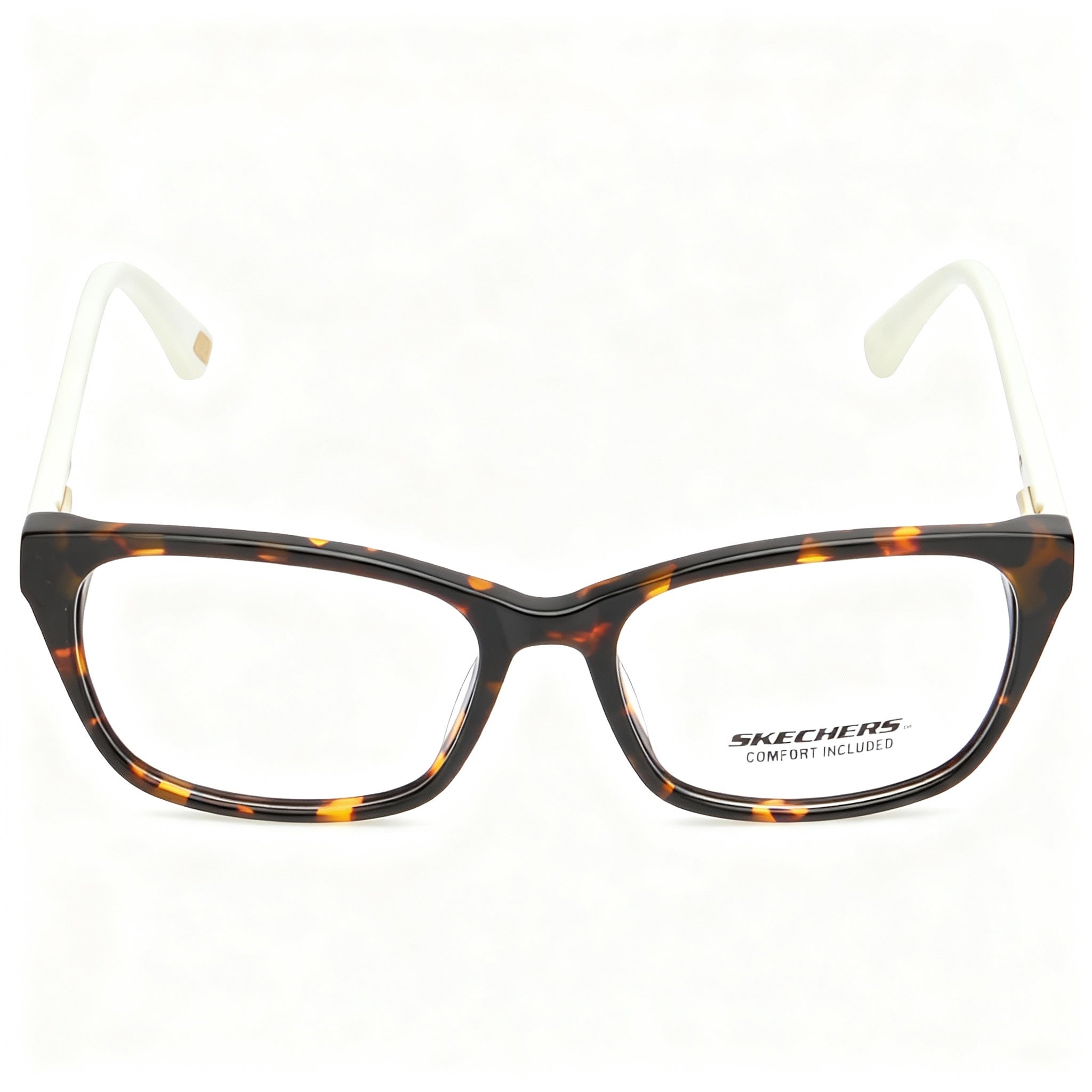 Skechers SE2210 Modern Women's Dark Havana Plastic Optical Eyeglasses Frame | Size 53-16-140