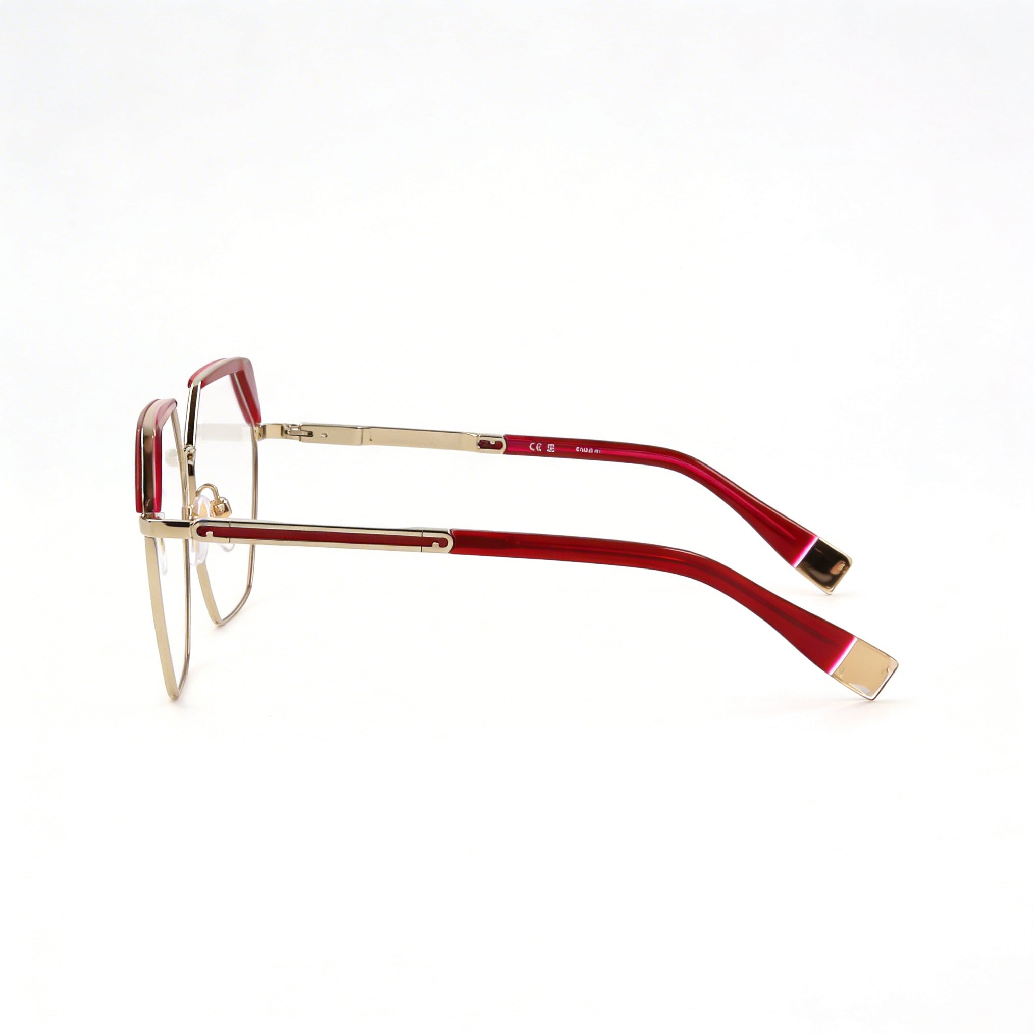 Gafas de sol Furla Modern con montura metálica para hombre en Oro Chiaro Lucido con lentes a juego, ancho de lente de 55 mm, Photo 3
