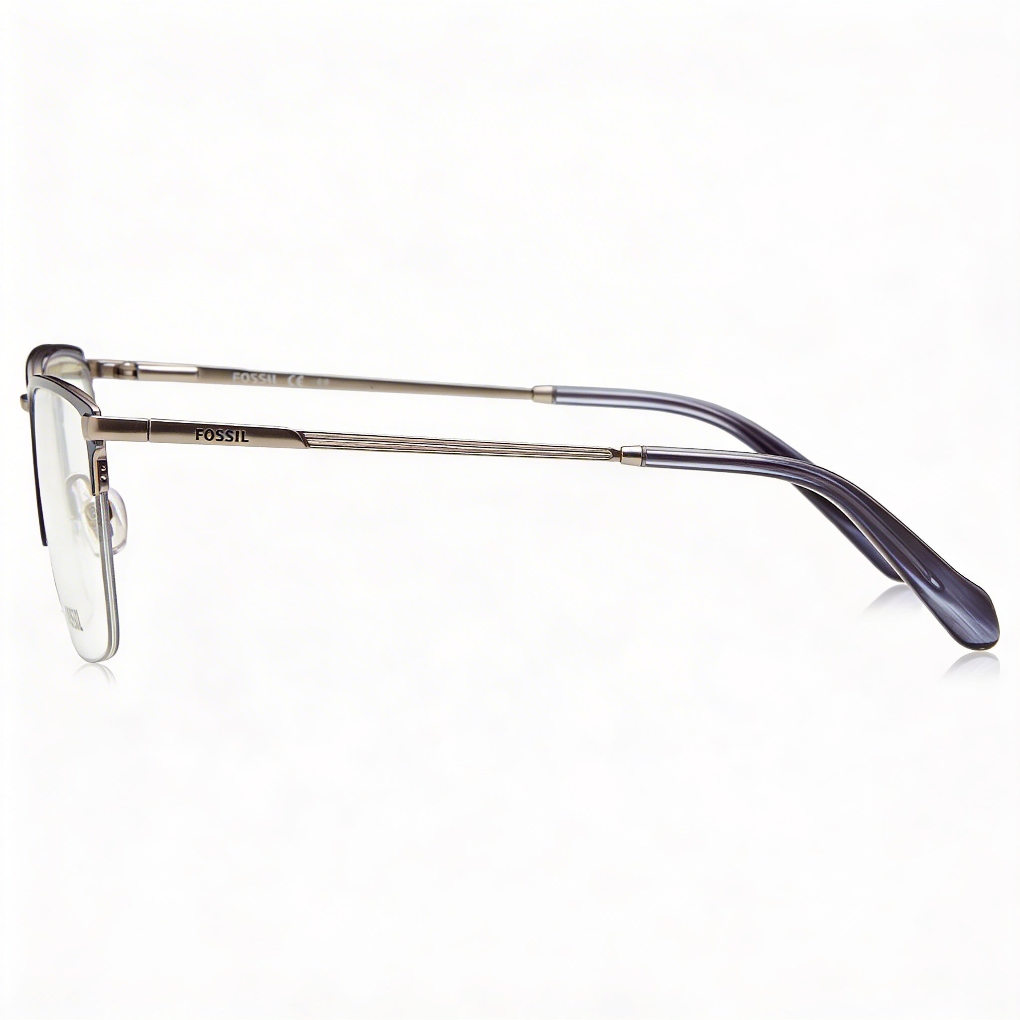 Fossil Fos 7147 Gafas de sol polarizadas unisex con montura de aleación de acero rutenio oscuro mate de 53 mm, Photo 3