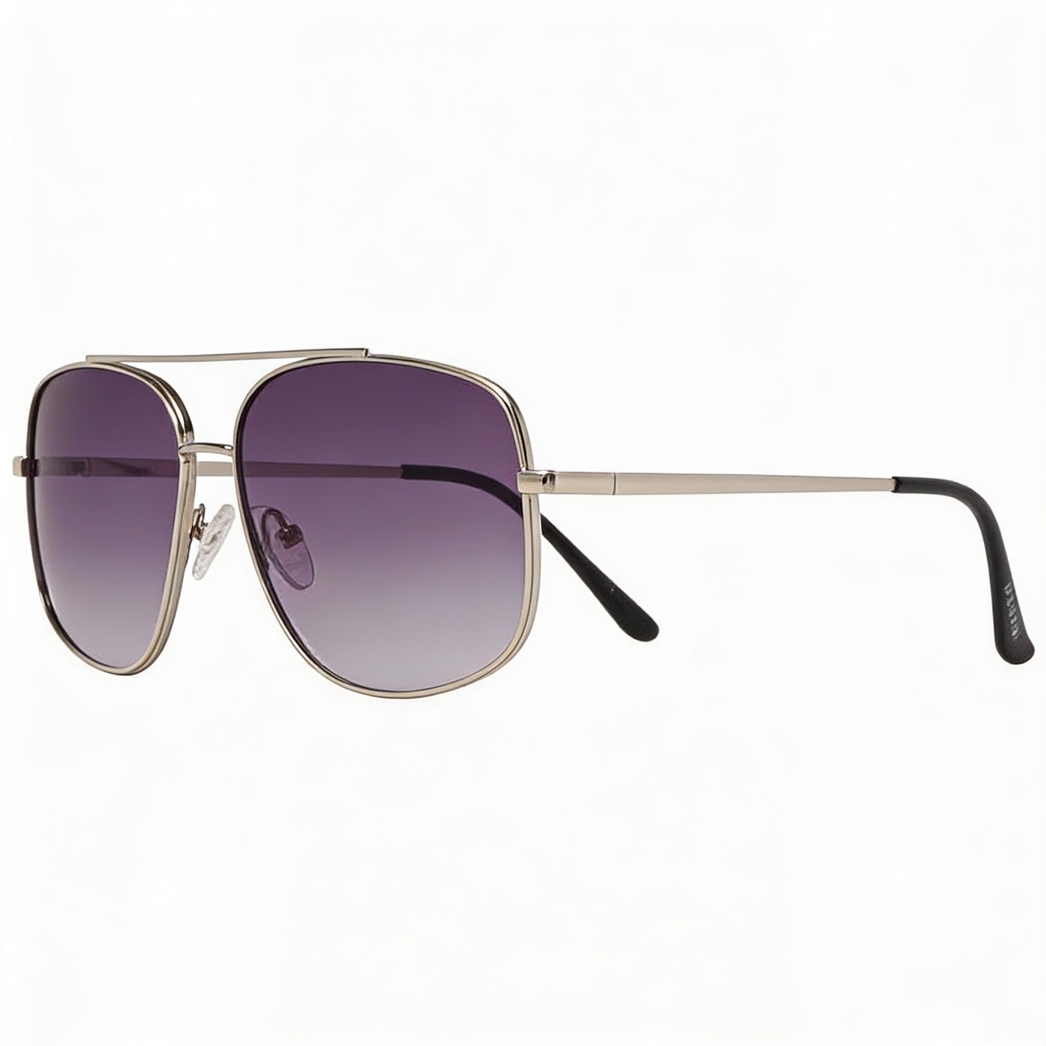 GUESS Classic Men's Silver Plastic Frame Sunglasses with Silver Lenses, UV Protected, 60-14-145, Photo 3