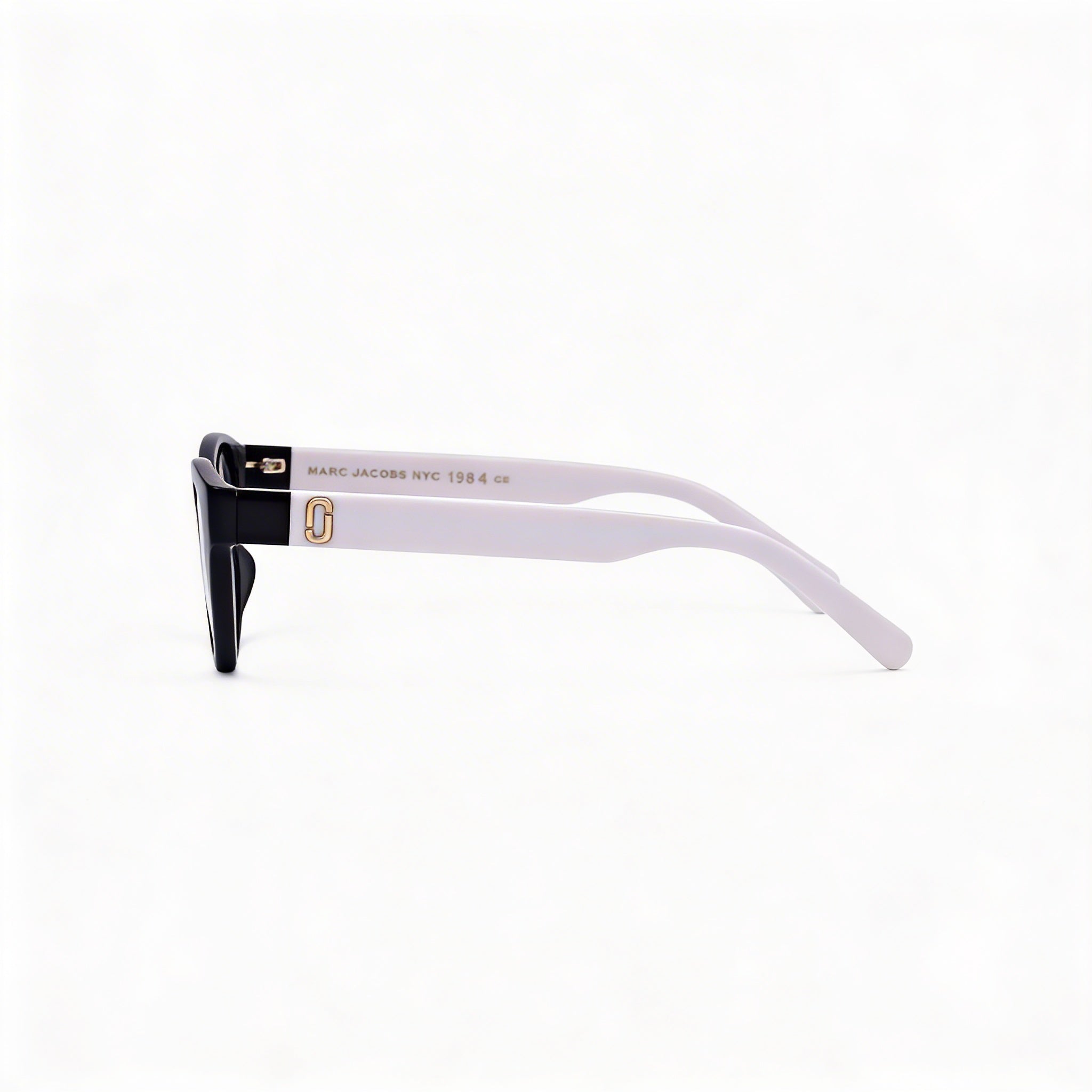 Gafas de sol Marc Jacobs Marc 651 de acetato moderno para mujer, montura en blanco y negro con lentes de policarbonato de 49 mm, Photo 3