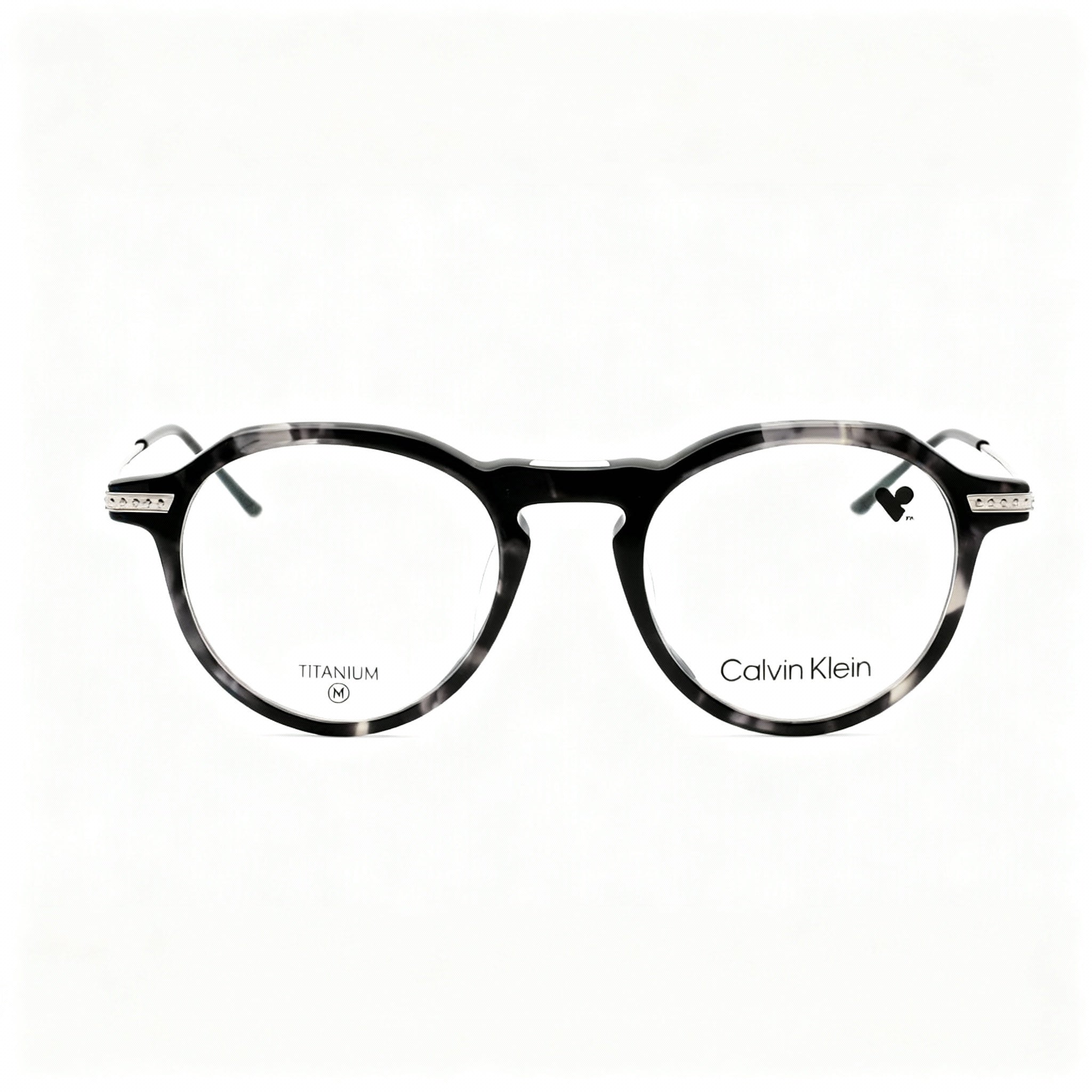 Calvin Klein Modern CK23532T Unisex Grey Havana Acetate Frame Polycarbonate Non-Polarised Eyeglasses 48mm, Photo 3