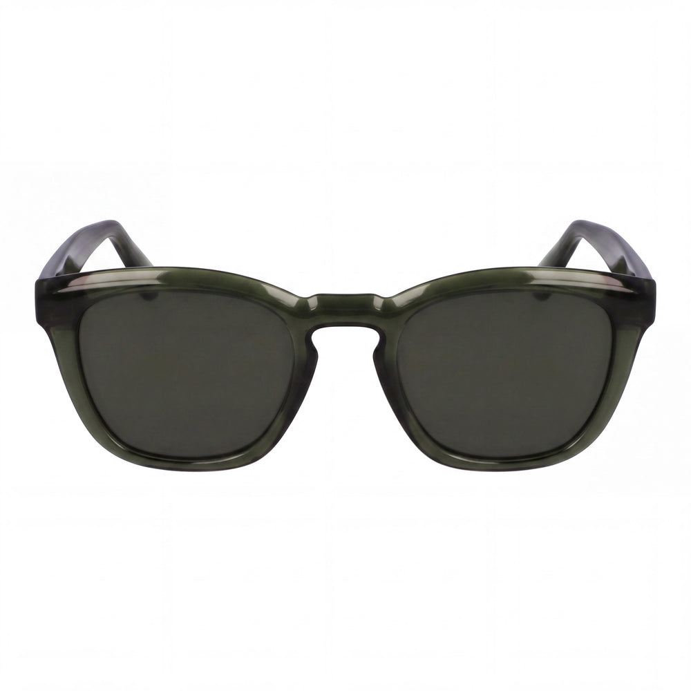 Ferragamo Sf2040se Men's Rectangle Transparent Khaki Acetate UV 400 Non-Polarized Sunglasses 50-21-145