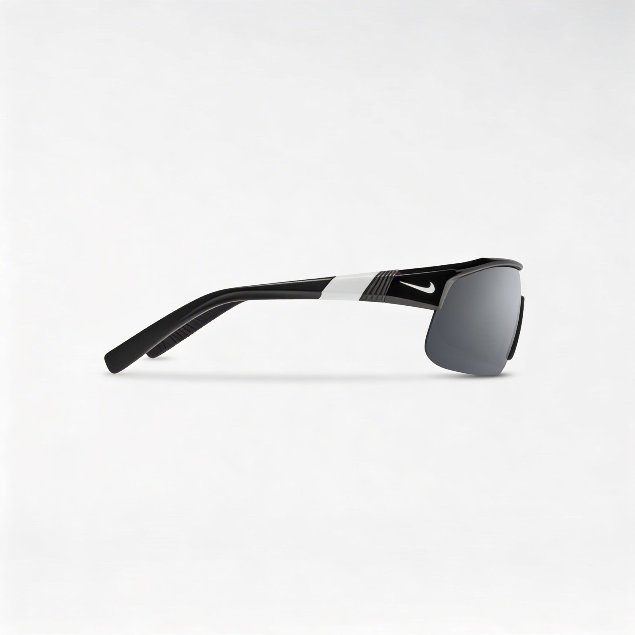 Nike Comtemporary Men's Plastic 100% UV Protection Sunglasses Black Silver Flash Frame, Silver Lenses 58mm, Photo 3