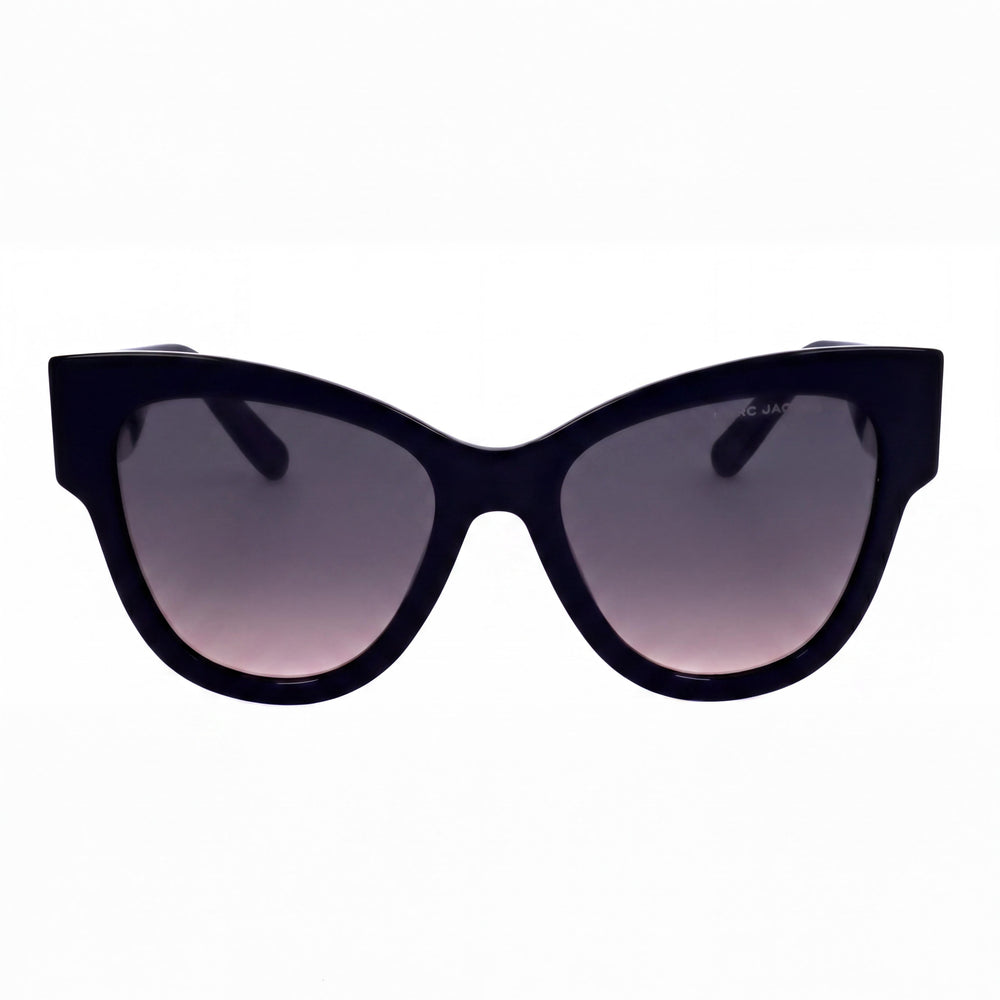 Gafas de sol Marc Jacobs Signature para mujer, de acetato negro gris, con protección UV y lentes graduables, 53 mm