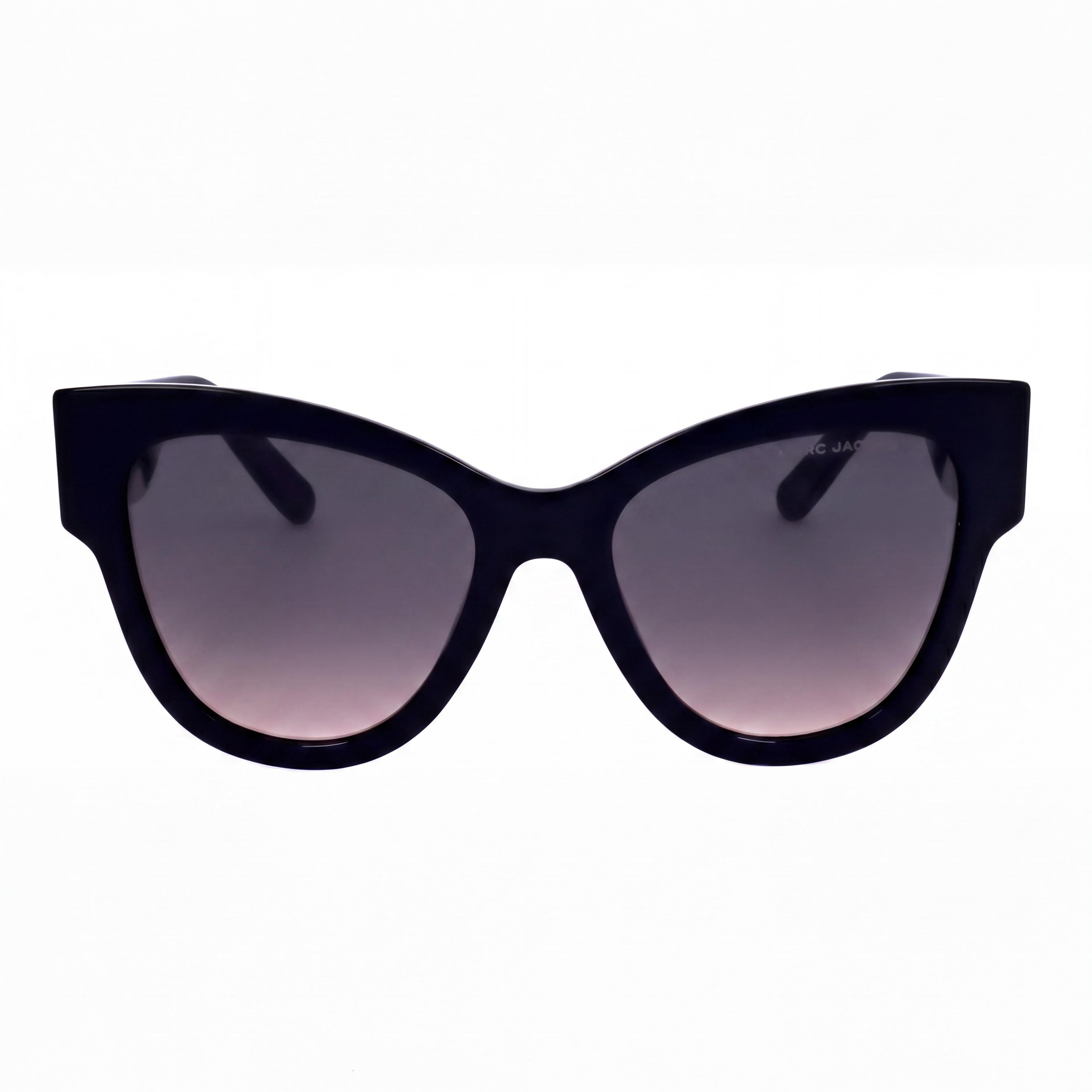 Gafas de sol Marc Jacobs Signature para mujer, de acetato negro gris, con protección UV y lentes graduables, 53 mm, Photo 2