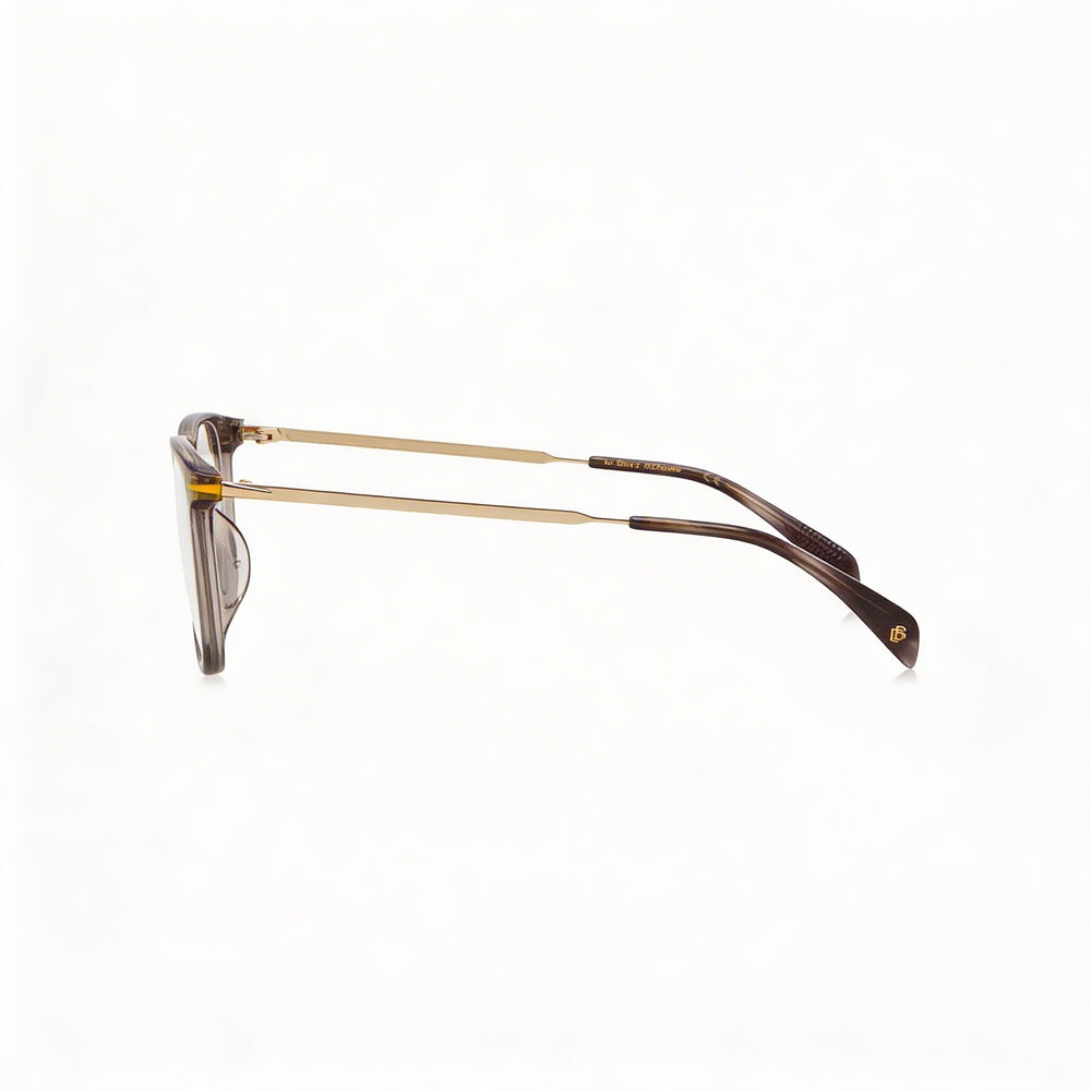 David Beckham Db 7074/F Sunglasses for Men, Grey Gold Plastic Frame, Non-polarised Lenses 55mm