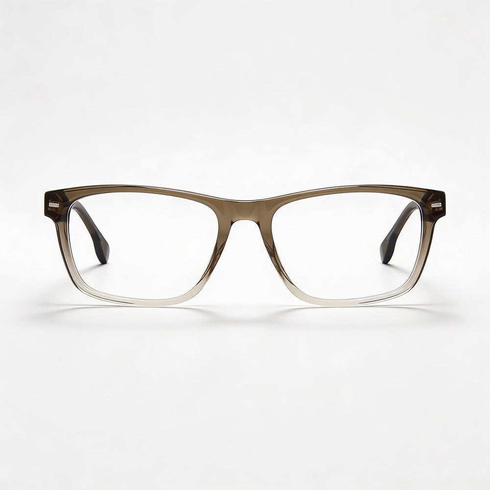 Boss 1354/U Unisex Grey Crystal Plastic Frame Eyeglasses with Polycarbonate Lenses 55-18-145
