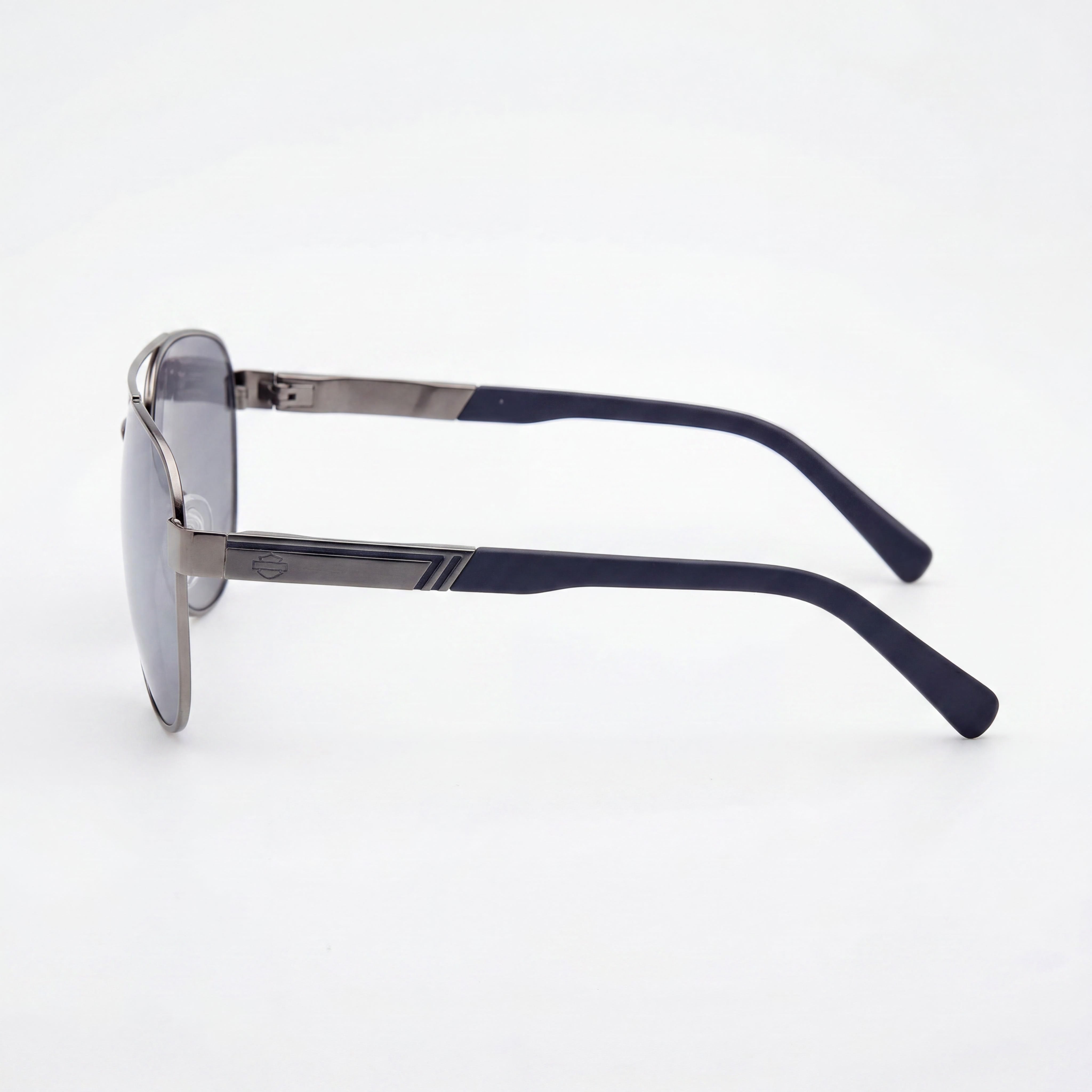Harley-Davidson Hd00021 Gafas de hombre con montura metálica, azul níquel claro mate envejecido, 62-13-140, Photo 3