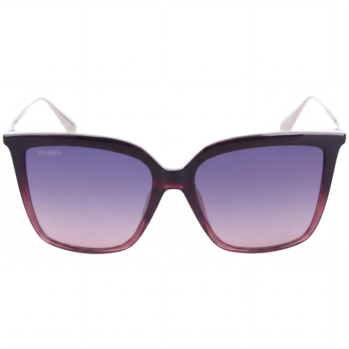 Max & Co. MO004371W55 Women's Casual Plastic Sunglasses Bordeaux Gradient Blue Non-Polarized 55mm, Photo 2