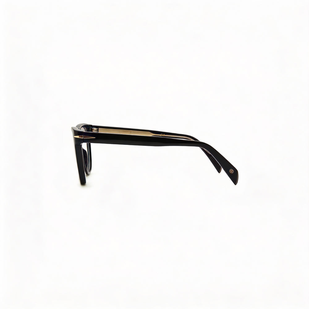 Gafas de sol David Beckham Modern DB 1073/BB para hombre con montura de acetato y cristales de policarbonato, color negro dorado, 52 mm