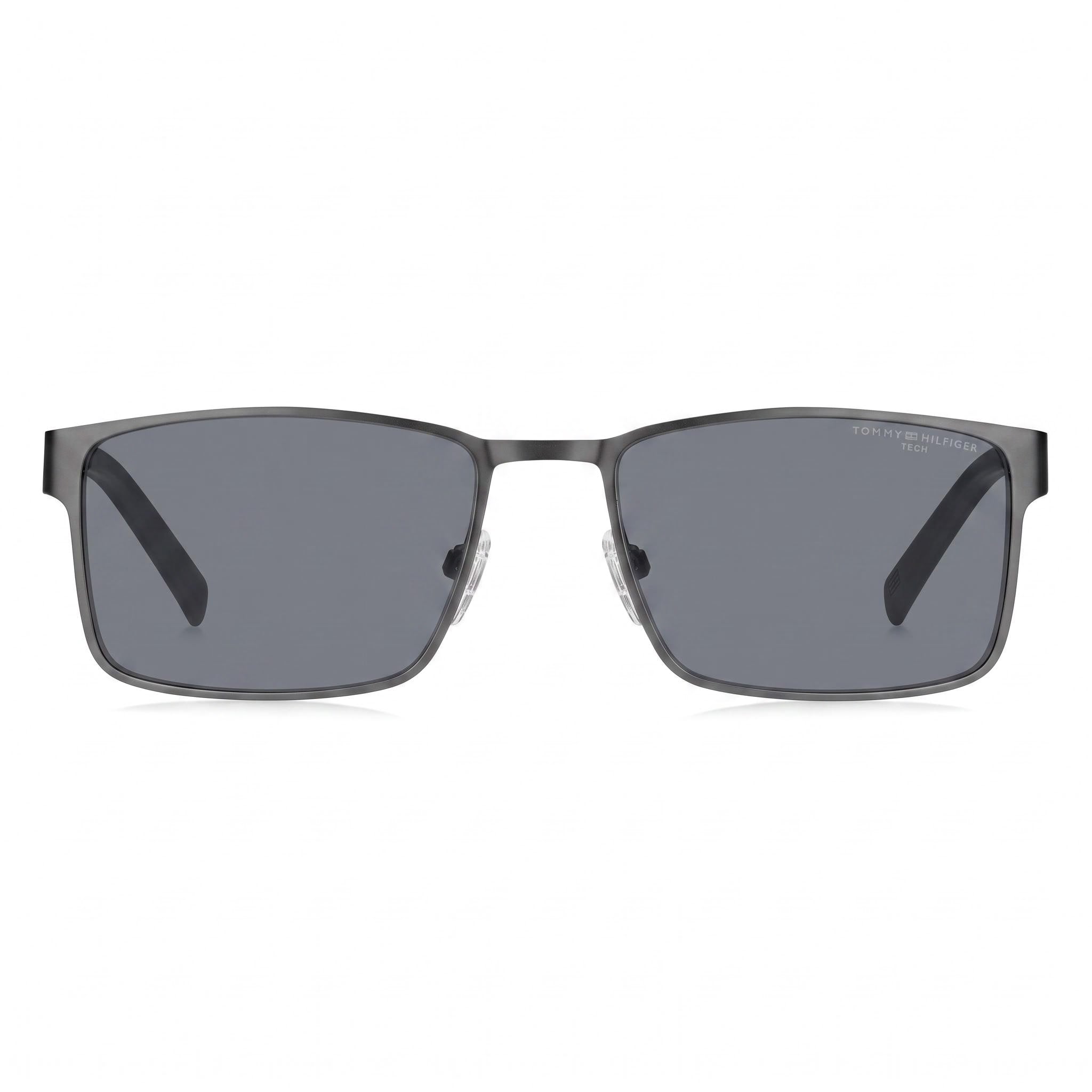 Tommy Hilfiger Casual Men's Matte Ruthenium Black Stainless Steel Polycarbonate Sunglasses 57mm, Photo 2