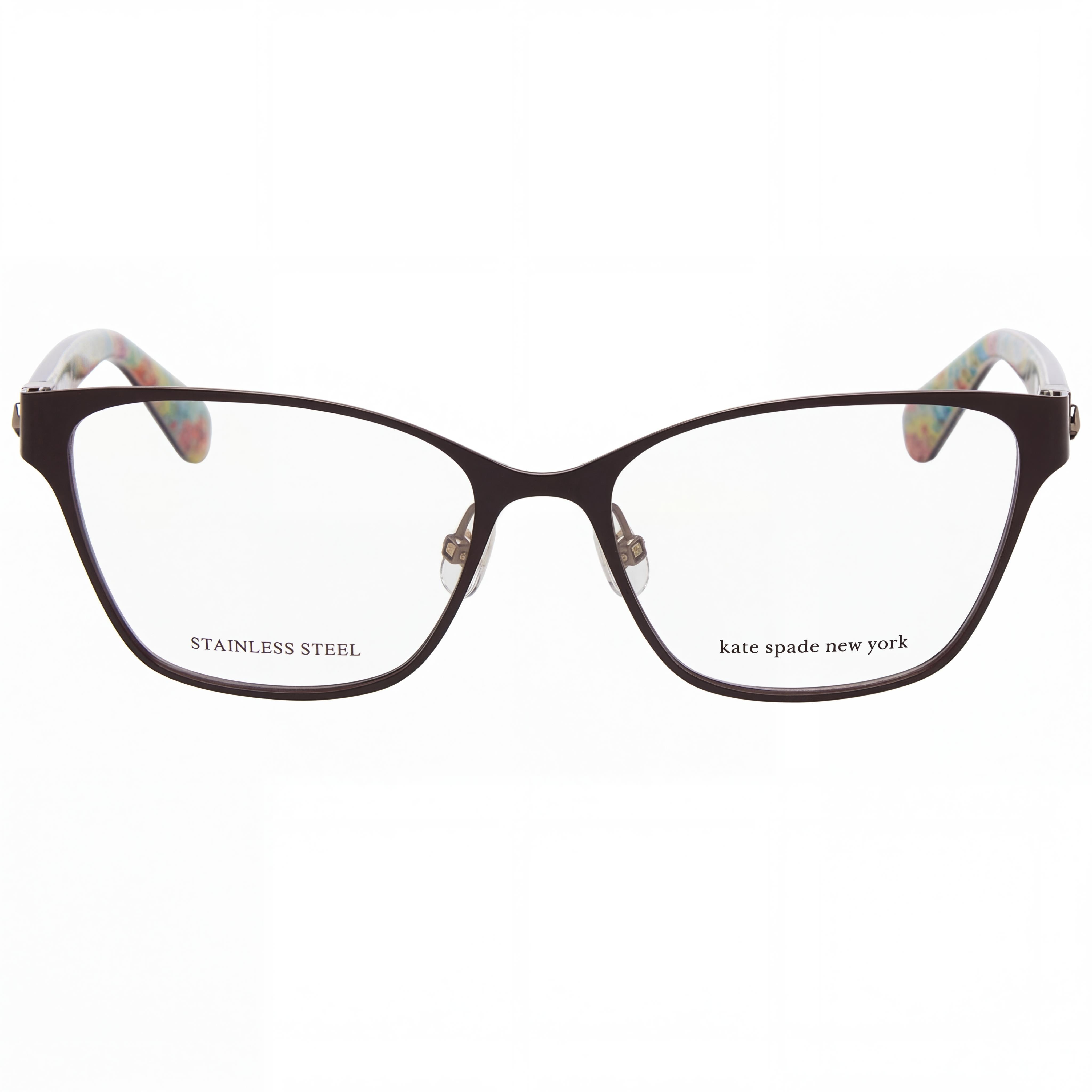 Kate Spade New York Ivie Modern Sunglasses for Women, Brown Stainless Steel Frame, 52mm Lens Width, Photo 2