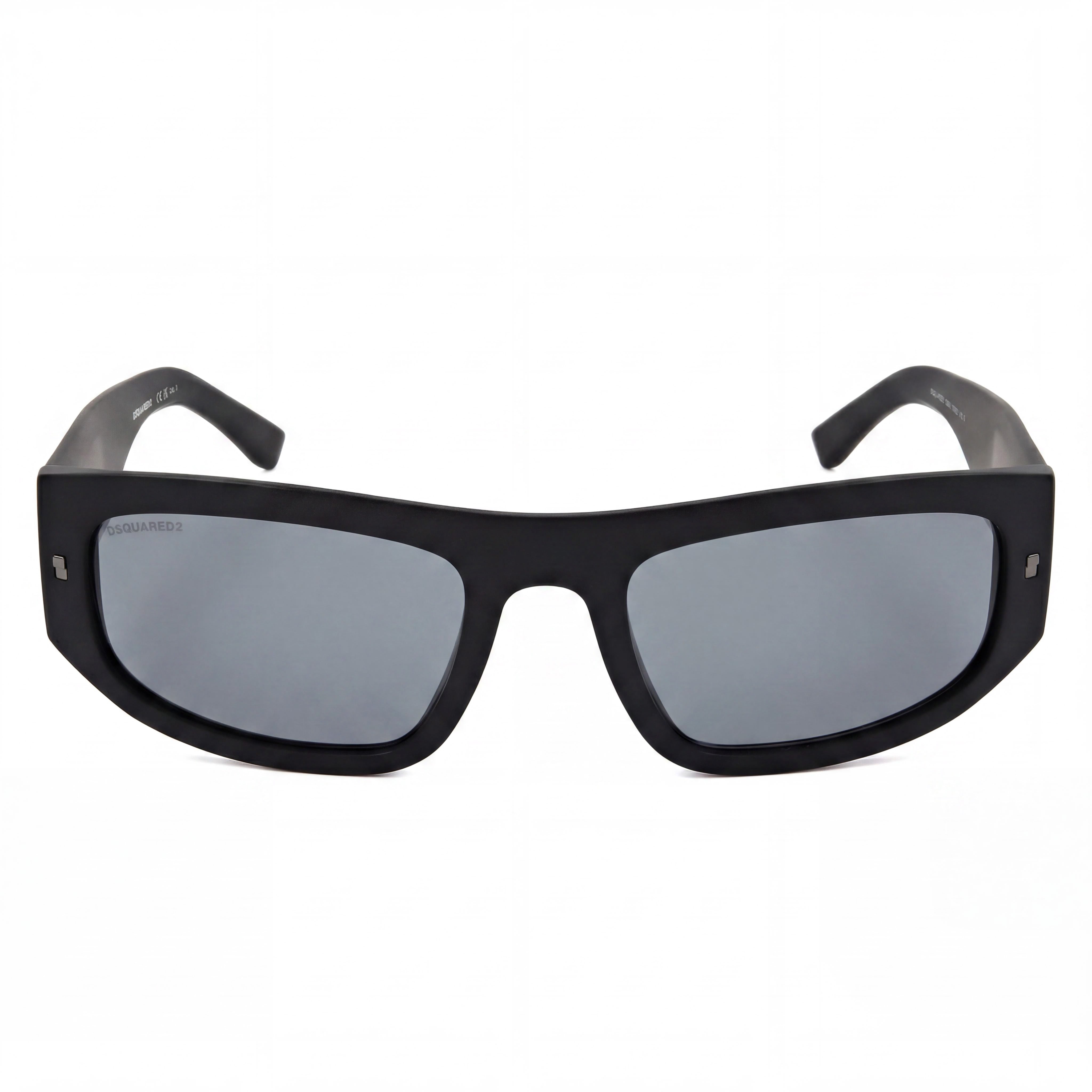 Dsquared2 Casual Men's Acetate Frame Sunglasses, Matte Black with Grey Lenses, Size 57-21-135, Photo 2