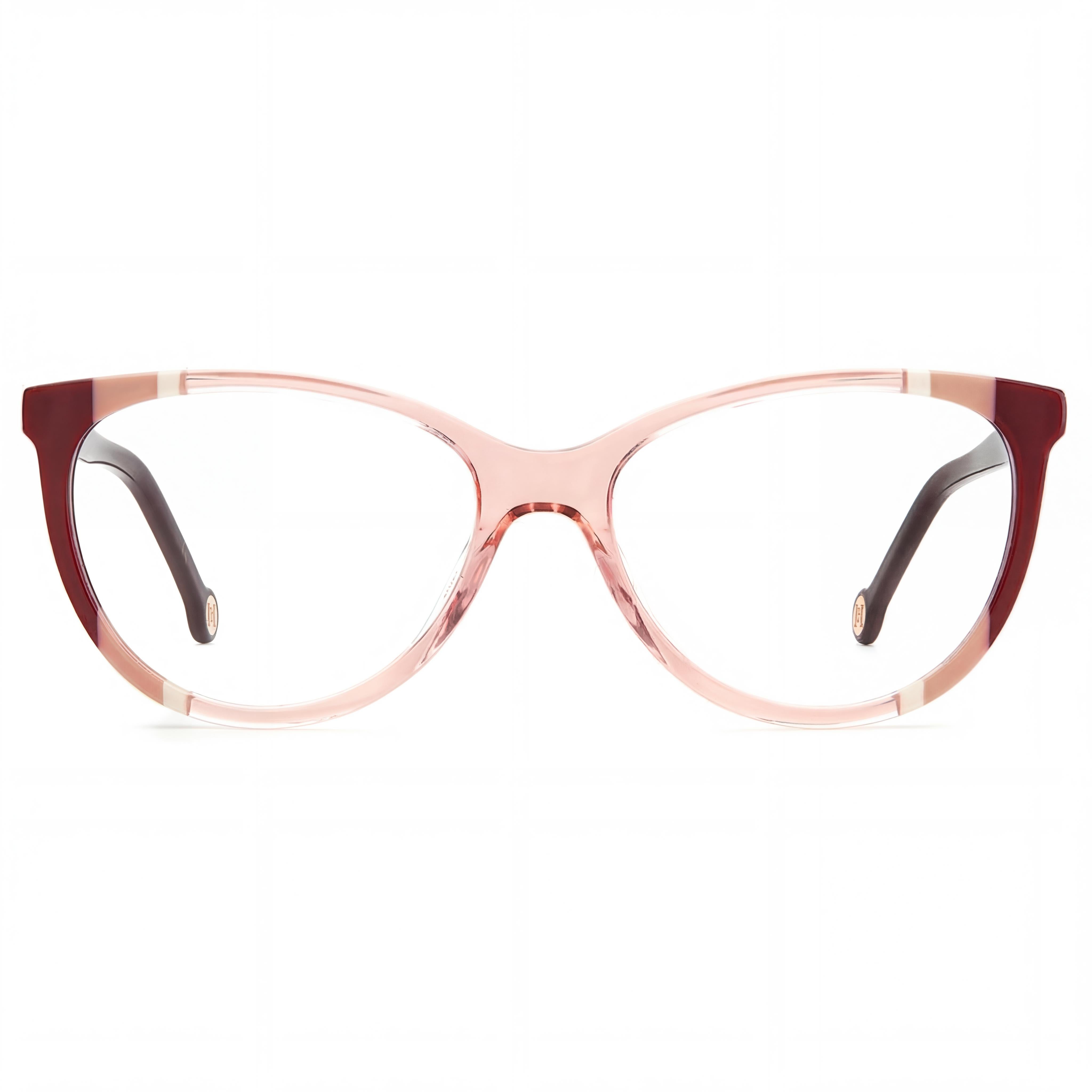 Carolina Herrera Ch 0064 Women's Burgundy Nude Acetate Frame Polycarbonate Lens UV Protection Sunglasses 55mm, Photo 2
