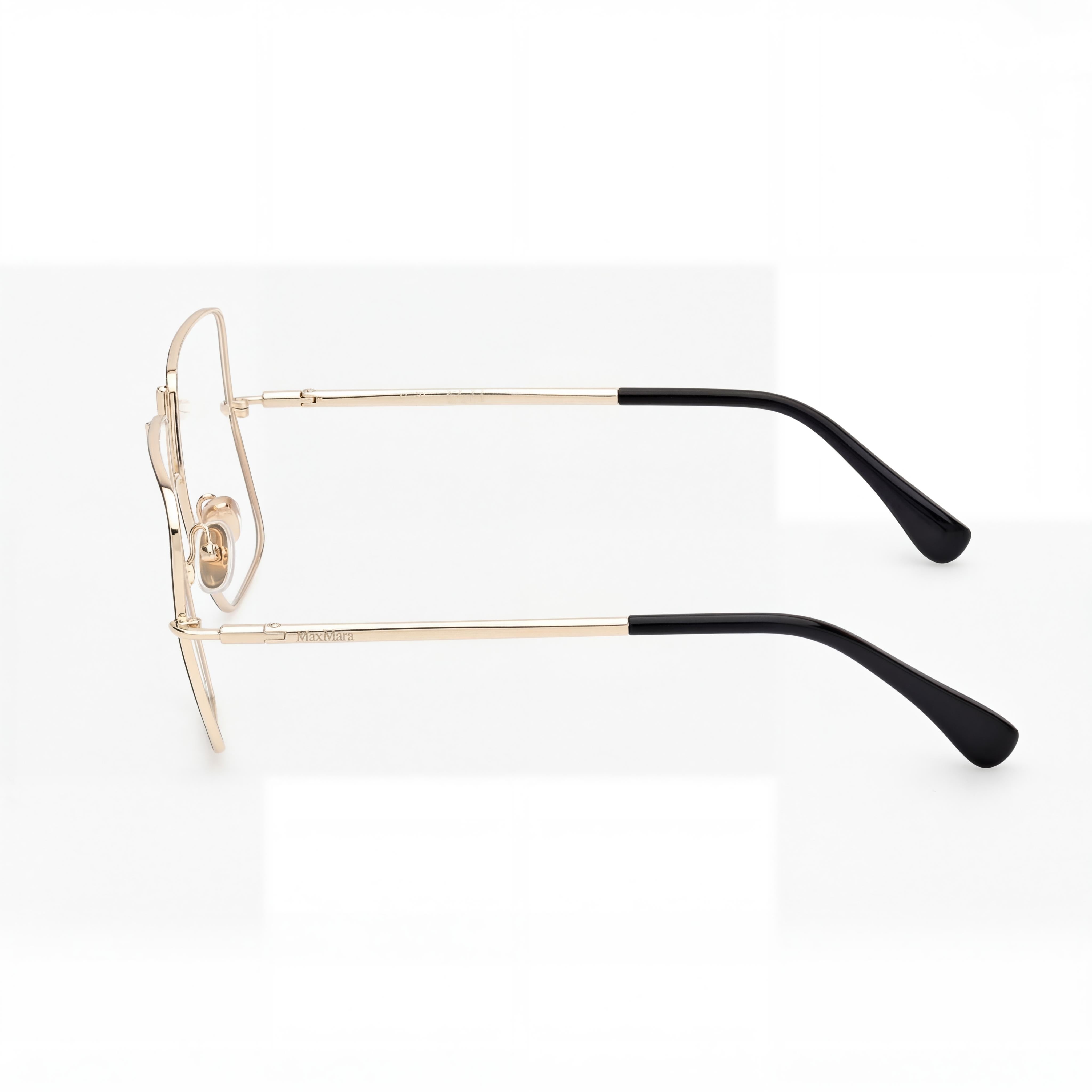 MaxMara Women's eyewear Metal Frame Shiny Black, Pale Gold Polarized Multicoloured Lens 2-13-135, Photo 2