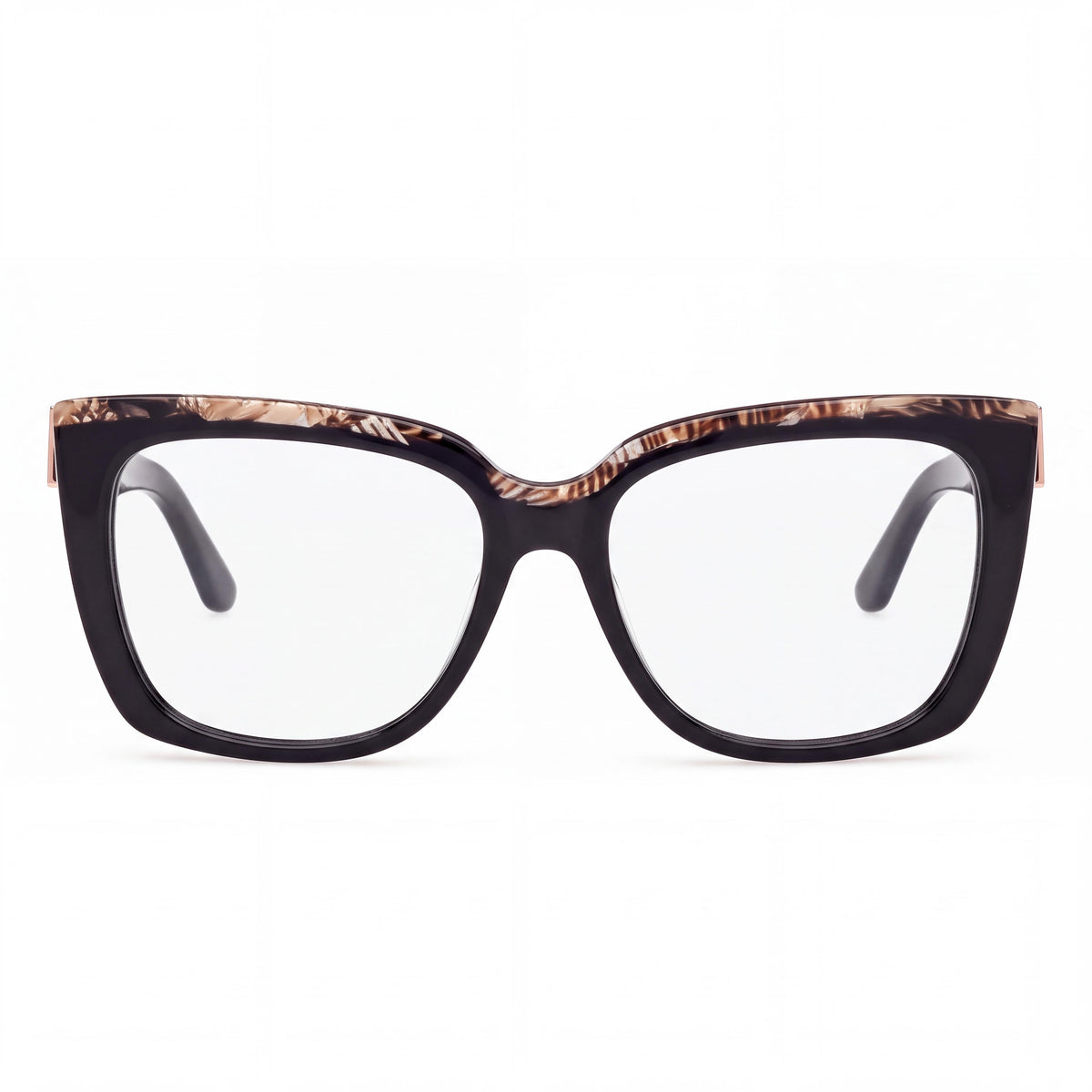 GUESS by Marciano Gm50032 Men’s Shiny Black Plastic Frame Eyewear with Polycarbonate Lenses, Size 54-16-140, Photo 2