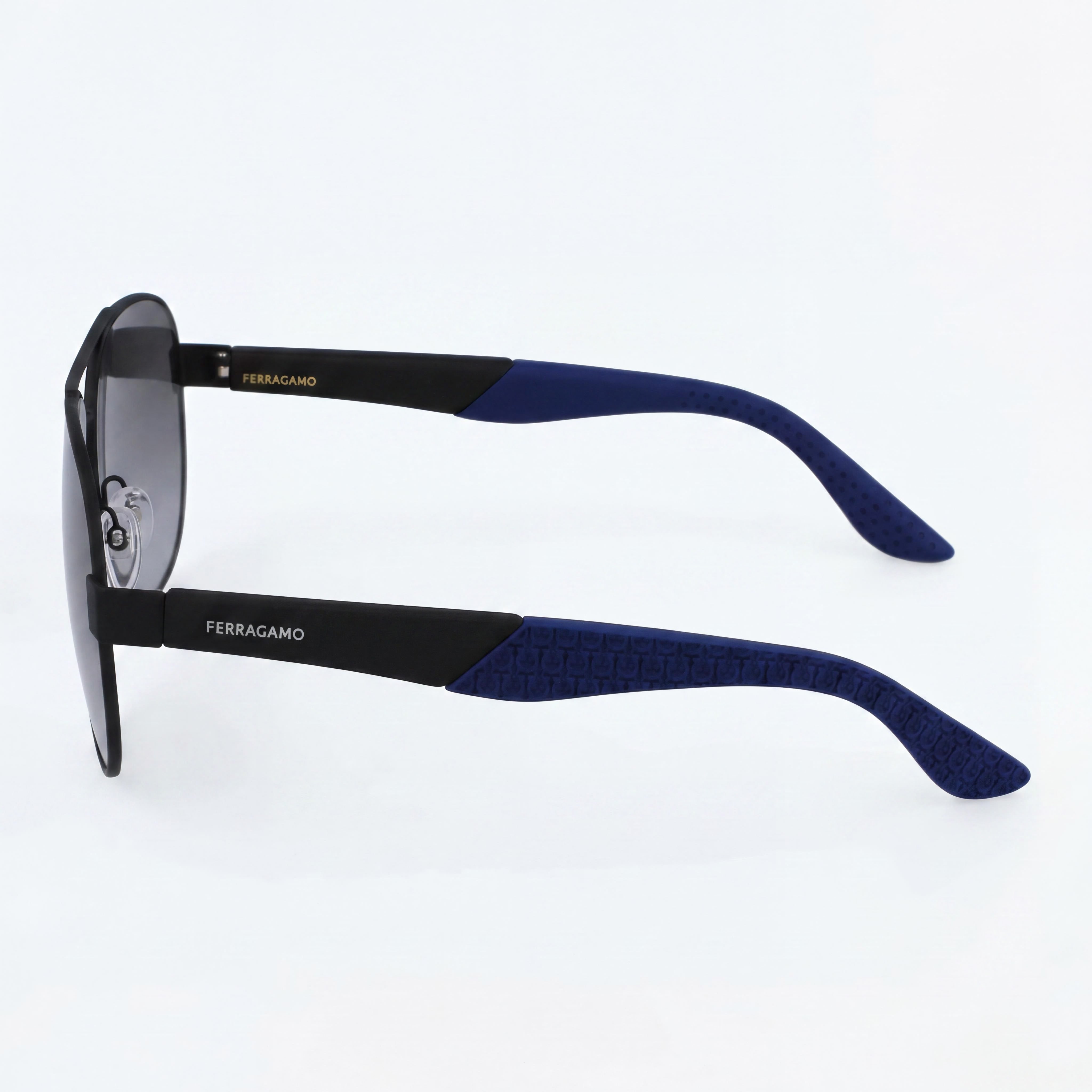 Salvatore Ferragamo Sf275sn Unisex Stainless Steel Frame Matte Black 62mm Polycarbonate UV Protected Non-Polarized, Photo 3