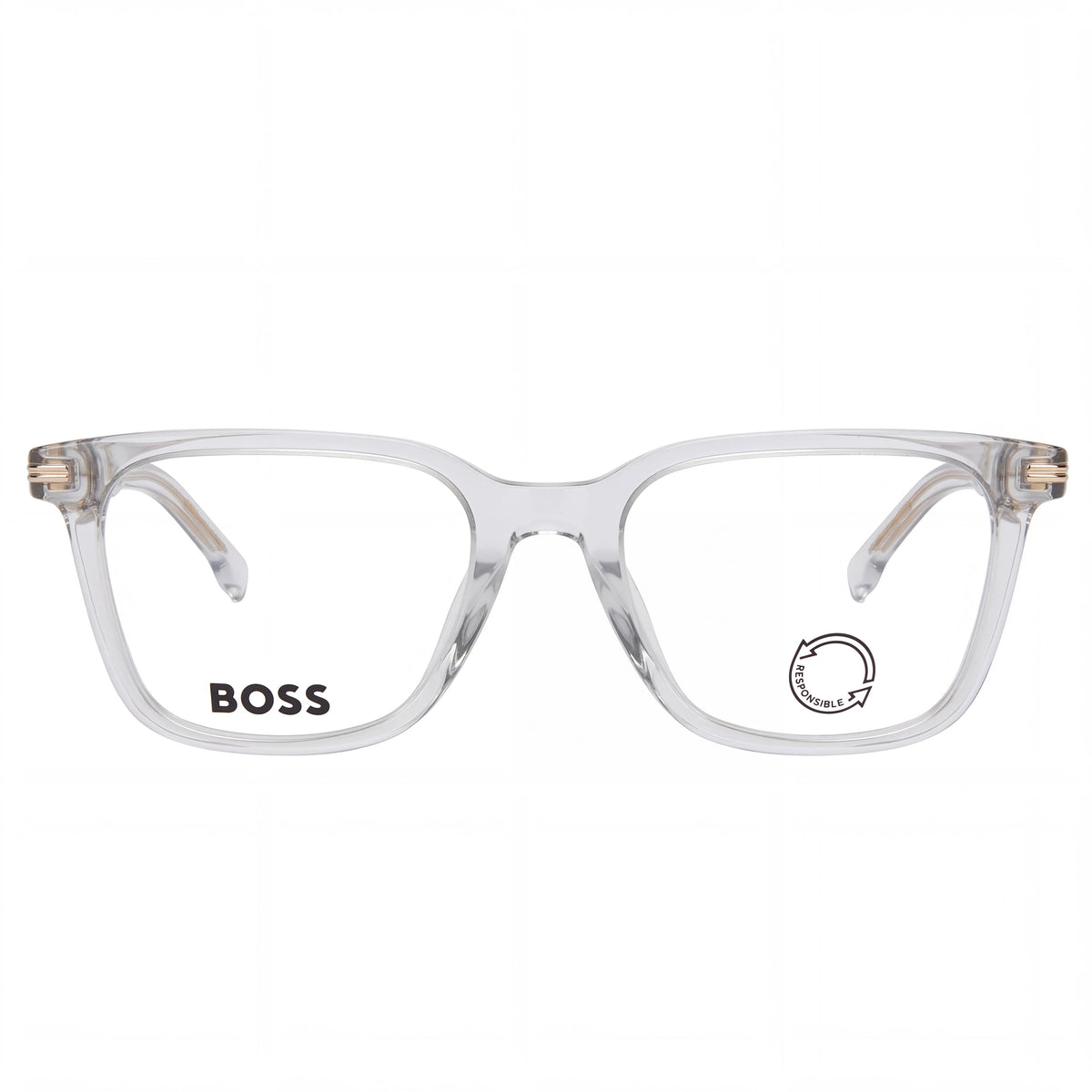Hugo Boss Modern 1541-F Men's Grey Acetate Frame Optical Eyeglasses, Lens 52mm, Bridge 19mm, Temple 145mm, Photo 2