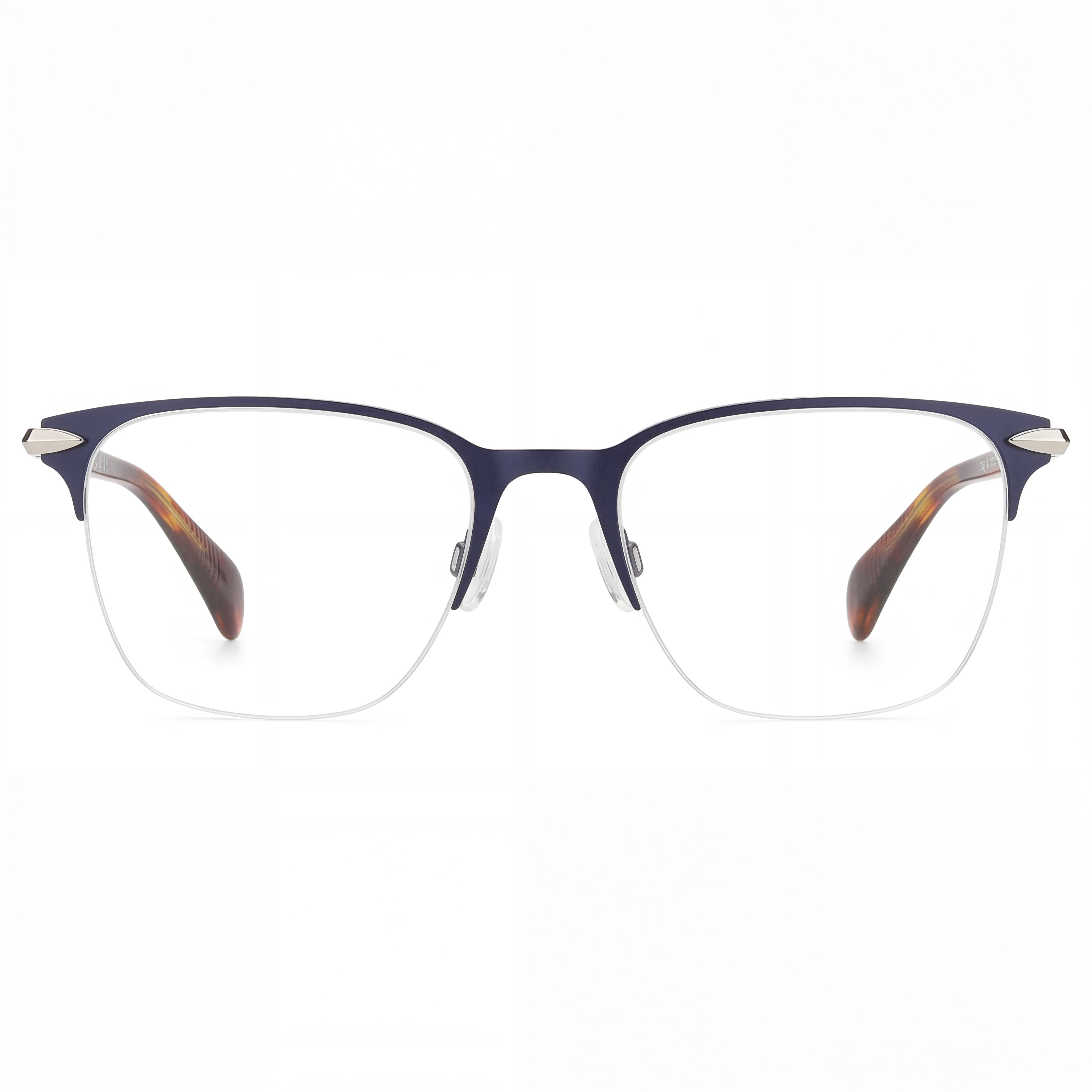 rag & bone RNB7029 Men's Matte Dark Ruthenium Metal Prescription Eyeglasses, Size 53mm, Photo 2