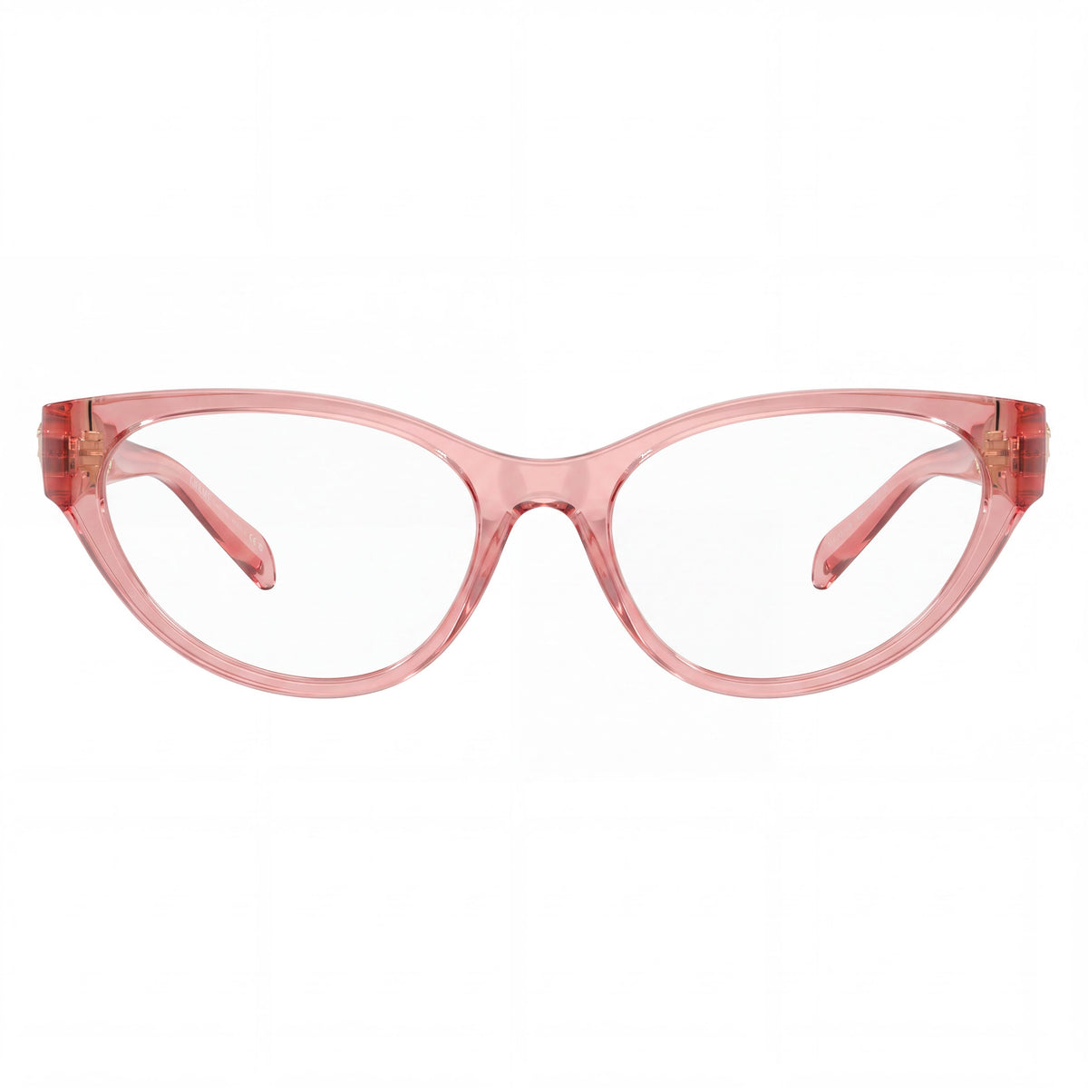 Gafas graduadas Versace VE3372U de ojo de gato para mujer, con montura completa de plástico rosa transparente y lentes de 54 mm, Photo 2