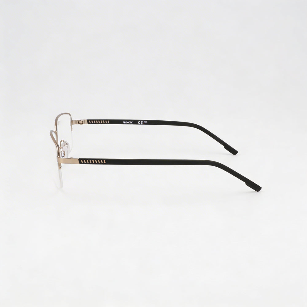 Montura de Gafas Flexon H6079 de Acetato de Montura Completa para Hombre en Taupe Satinado, Ancho de Lente 52mm