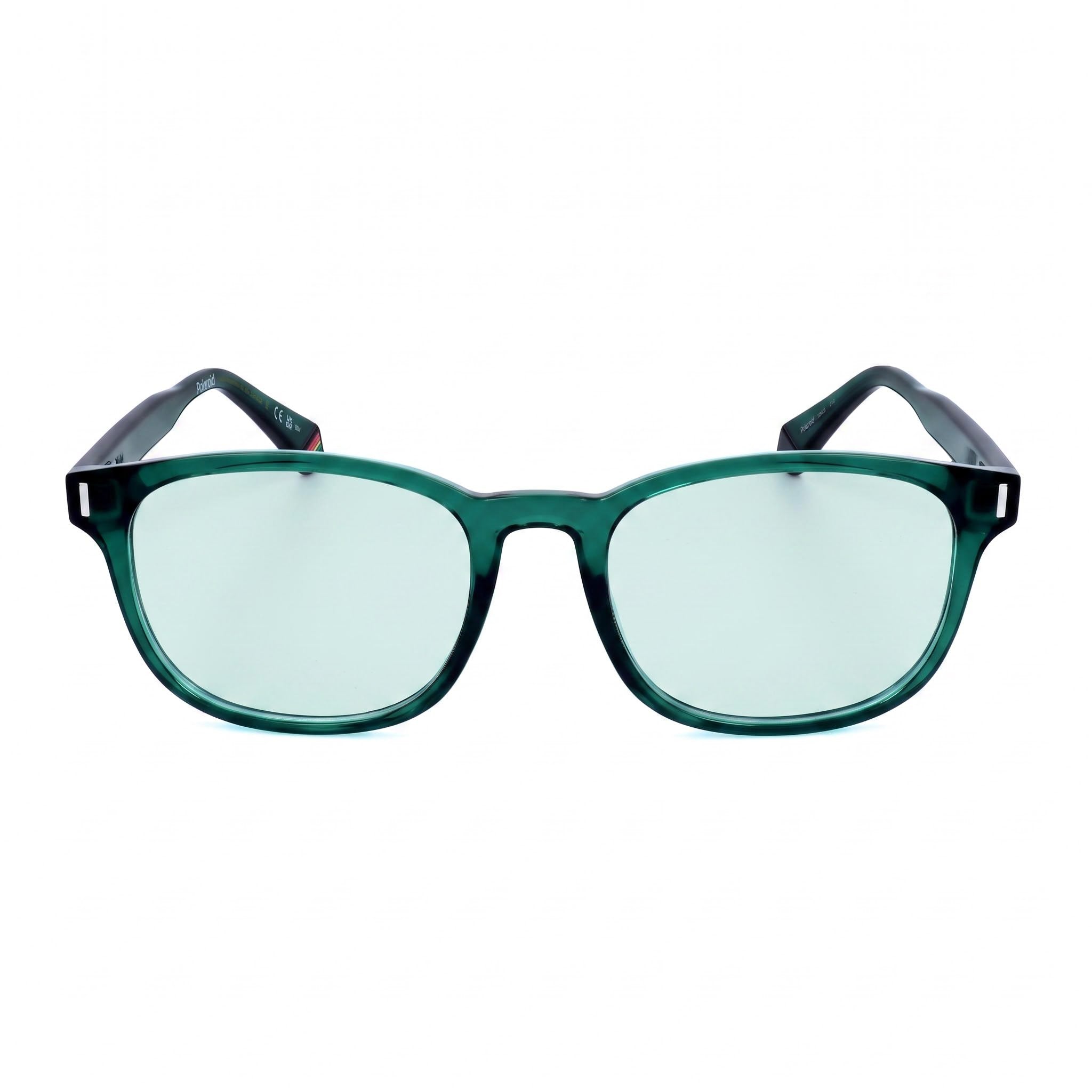 Polaroid Modern Men's Acetate Frame Green Polycarbonate Lens Non-Polarized UV Protection Sunglasses 52mm, Photo 2