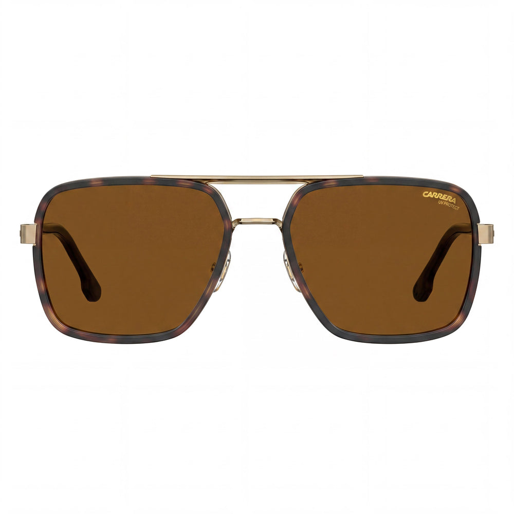Carrera 256/S Gold Aviator Sunglasses for Men, 58mm
