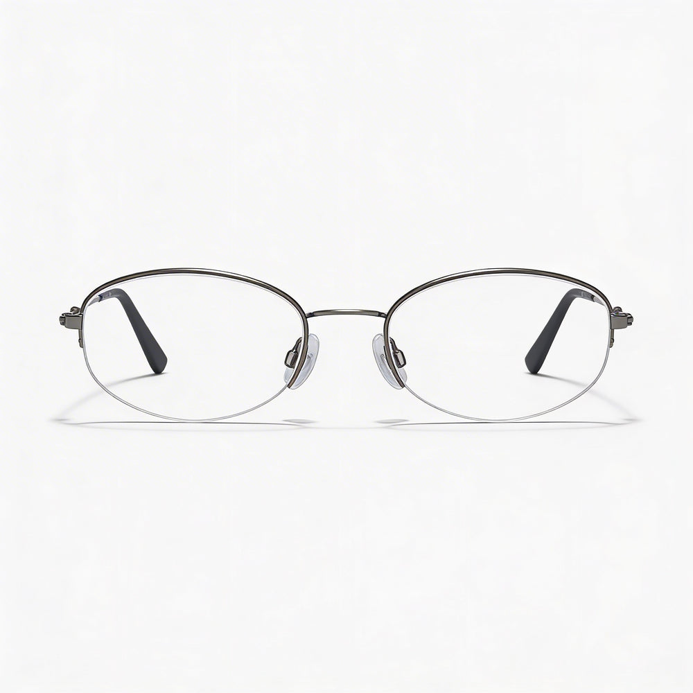 Gafas unisex Flexon H6030 fabricadas con material de montura Flexon, color bronce claro, ancho de lente de 50 mm