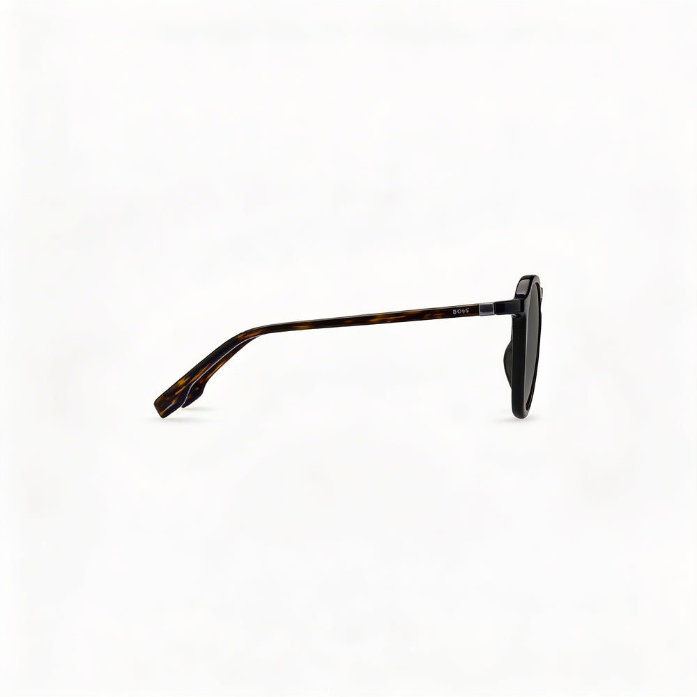 HUGO BOSS Men's BOSS 1491/S Black Havana Grey Non-Polarized Polyamide 100% UV Protection Sunglasses 51-21-145