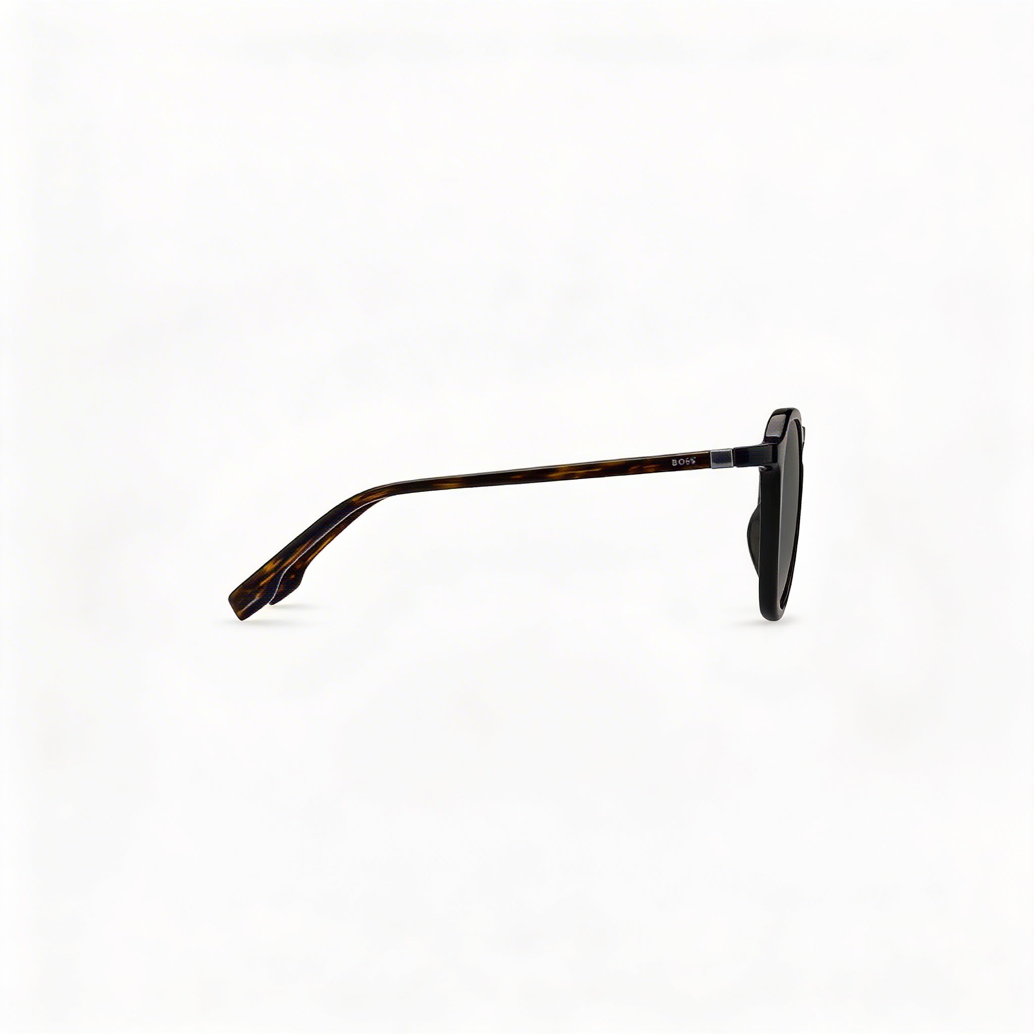 HUGO BOSS Men's BOSS 1491/S Black Havana Grey Non-Polarized Polyamide 100% UV Protection Sunglasses 51-21-145, Photo 3