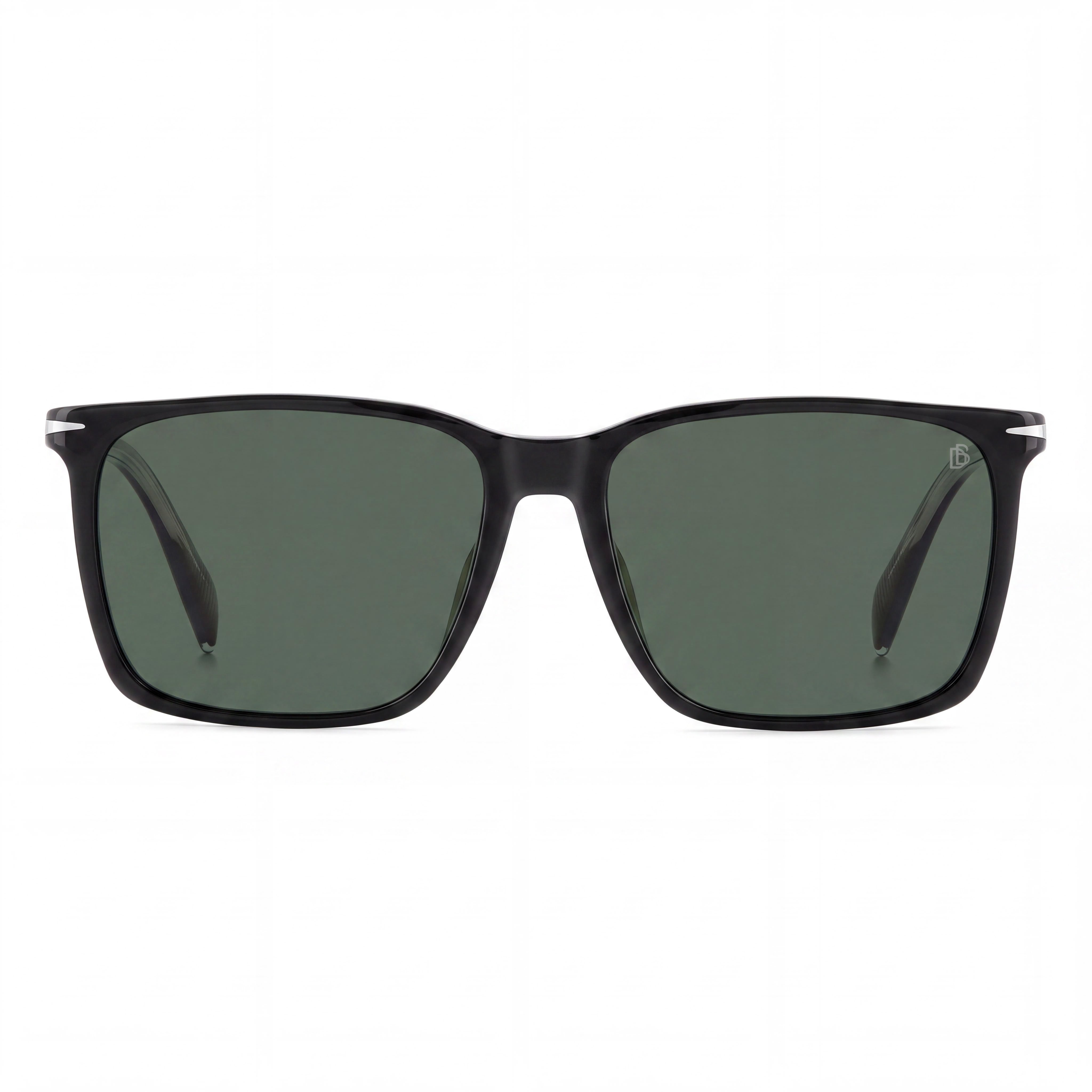David Beckham Casual Men's Black Light Acetate Green Polarized Polycarbonate Sunglasses 58mm, Photo 2