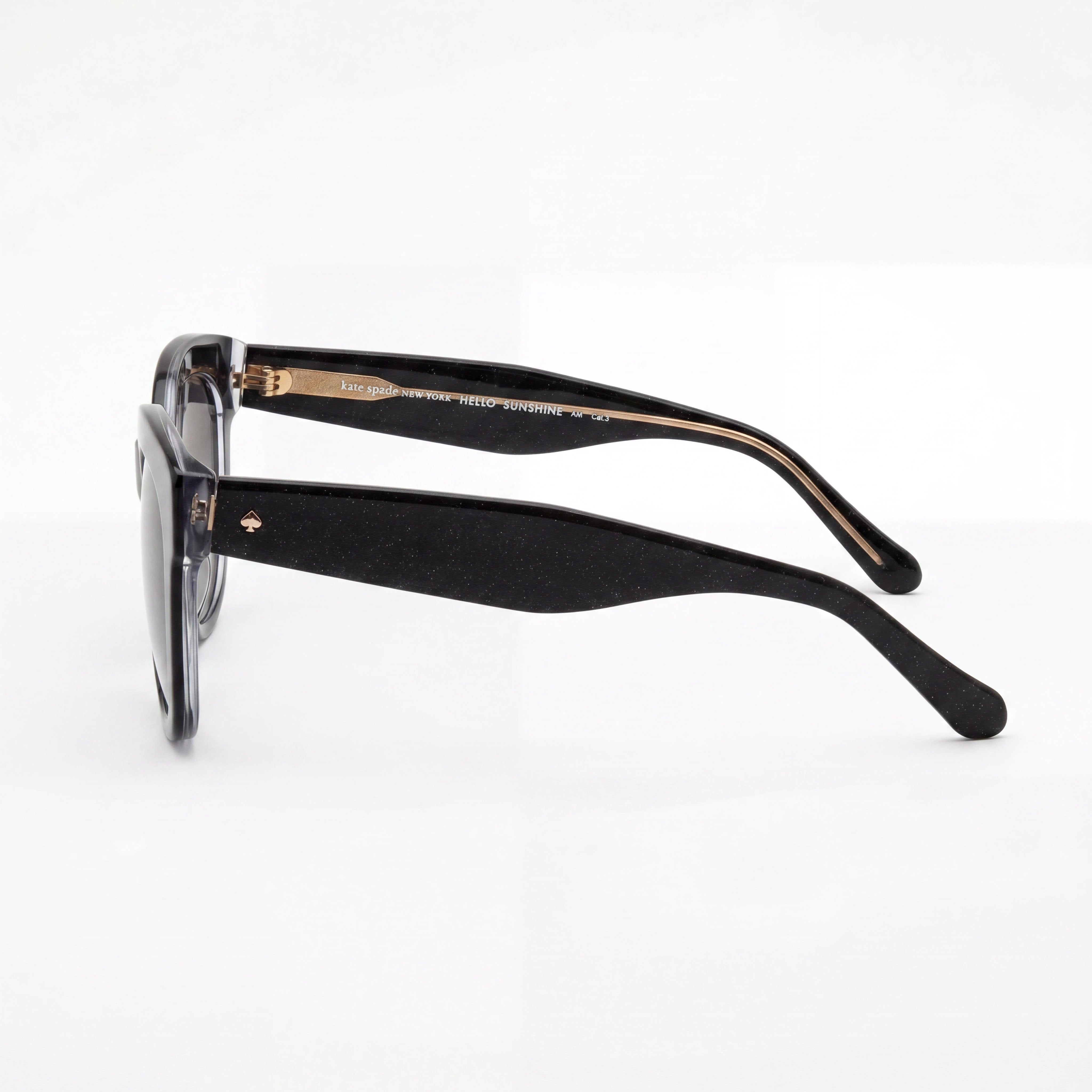 kate spade new york - Gafas de sol de temporada para mujer, con marco de plástico en negro y gris, lentes oscuras con protección UV de 54 mm, Photo 3