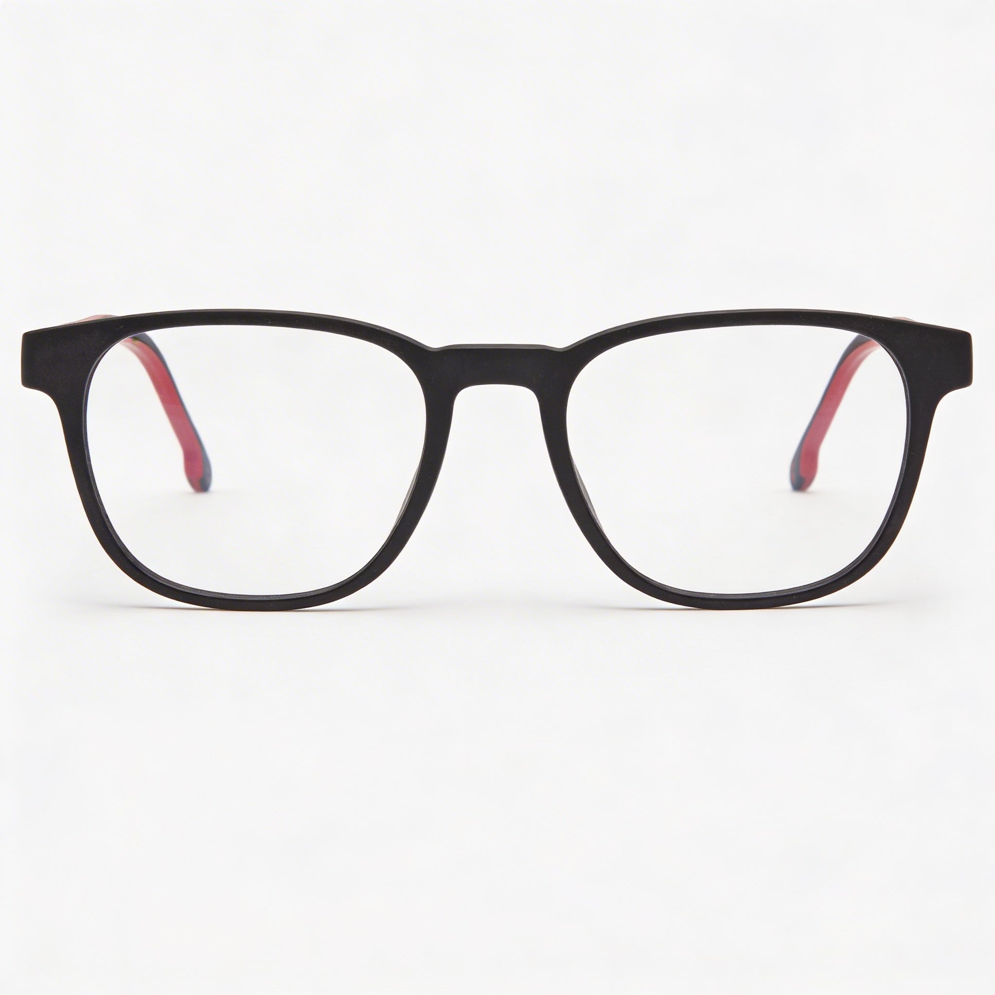Carrera Casual Gafas de sol de hombre con montura de propionato y protección UV, lentes rojas negras mate, 51 mm, Photo 3