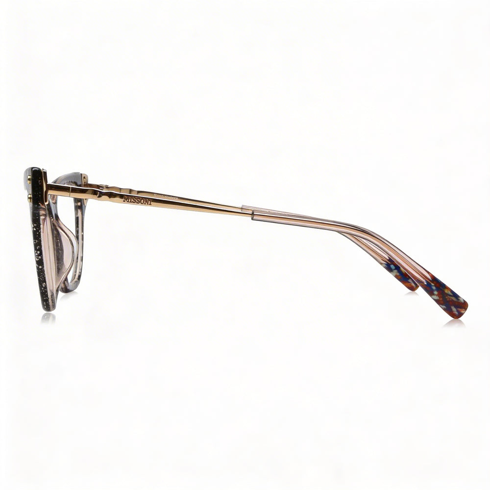 Gafas de sol para mujer Missoni Modern con montura de poliamida en negro nude con lentes de policarbonato, 52 mm