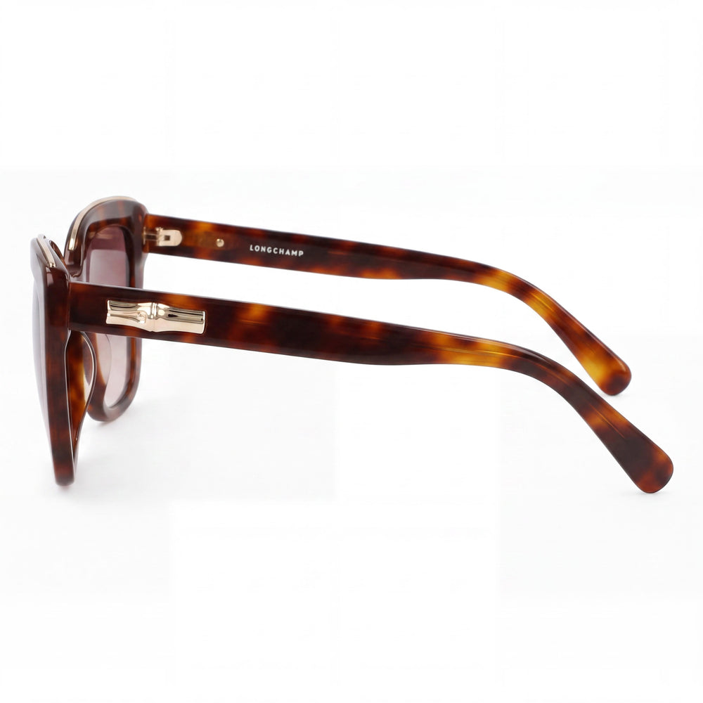 Gafas de sol Longchamp LO692S casuales para mujer, marco de aleación de acero La Habana, lentes de policarbonato de 53 mm, protección UV, no polarizadas