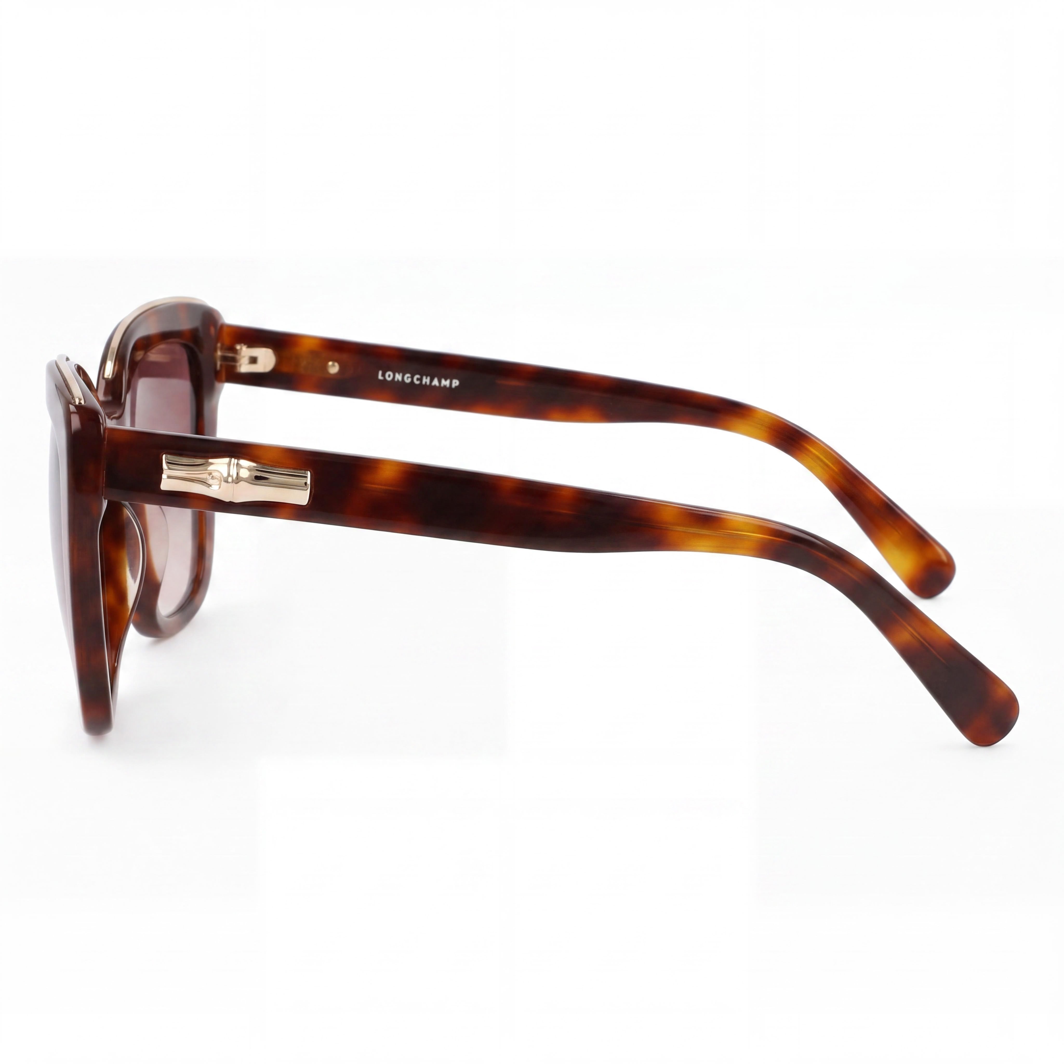 Gafas de sol Longchamp LO692S casuales para mujer, marco de aleación de acero La Habana, lentes de policarbonato de 53 mm, protección UV, no polarizadas, Photo 3