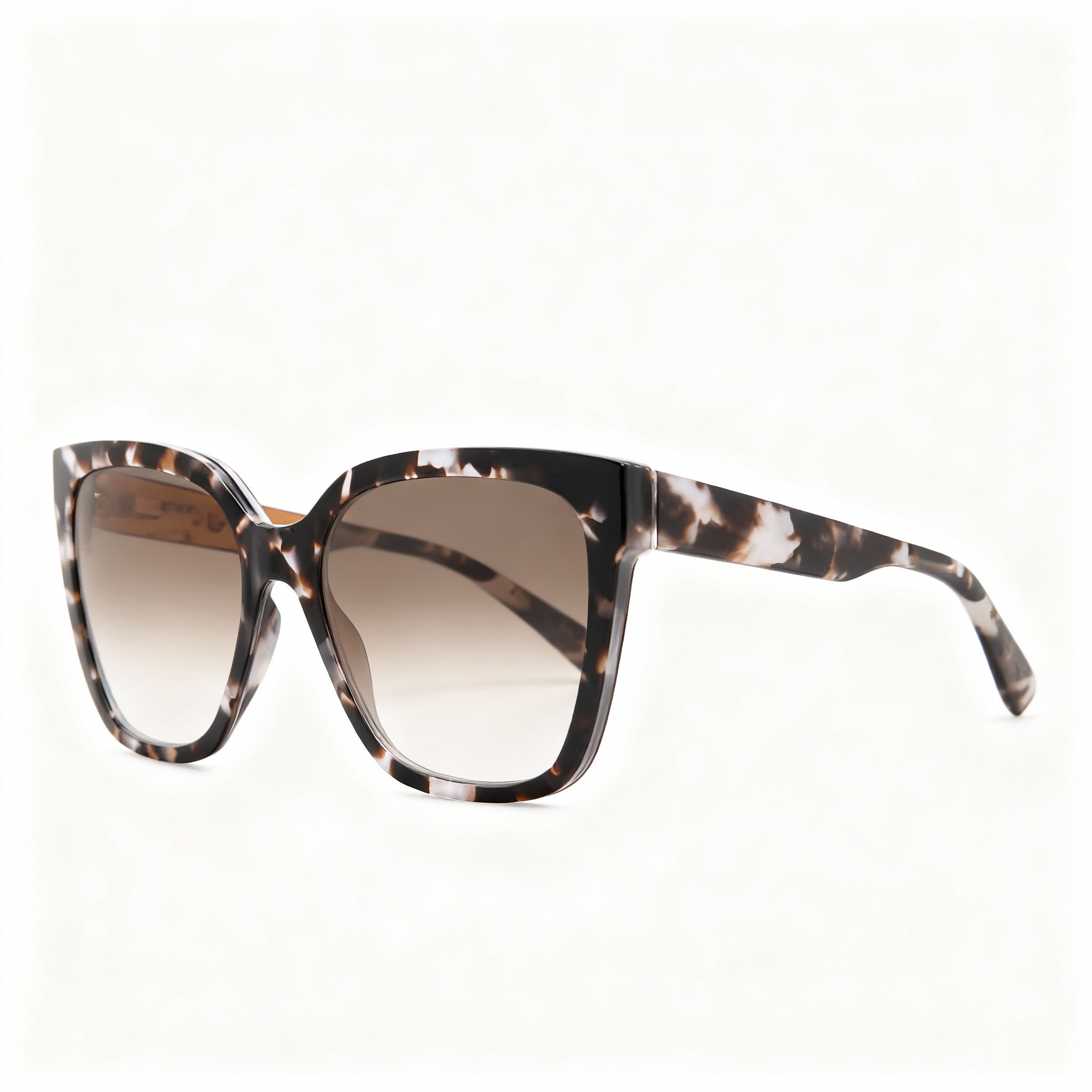 Moschino Classic Women's Pink Havana Plastic Butterfly Sunglasses with Brown Shaded Non-Polarized Lenses 55mm