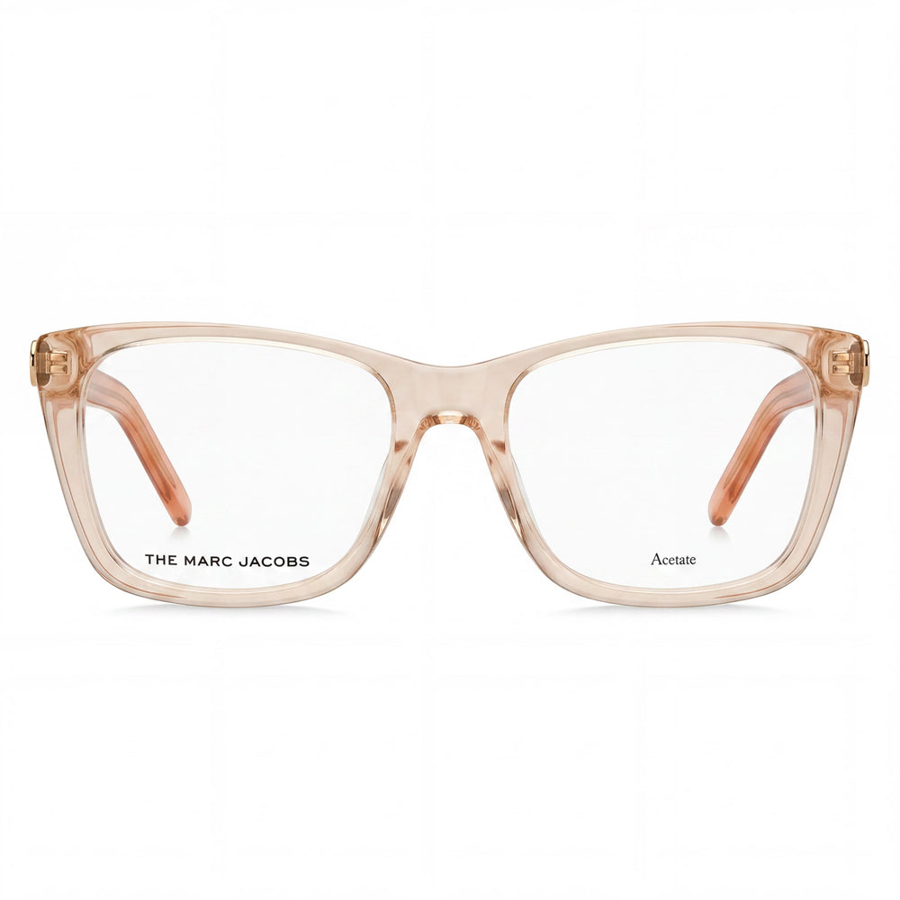 Marc Jacobs Marc 598 - Montura de gafas de plástico beige transparente para mujer con lentes de policarbonato de 54 mm