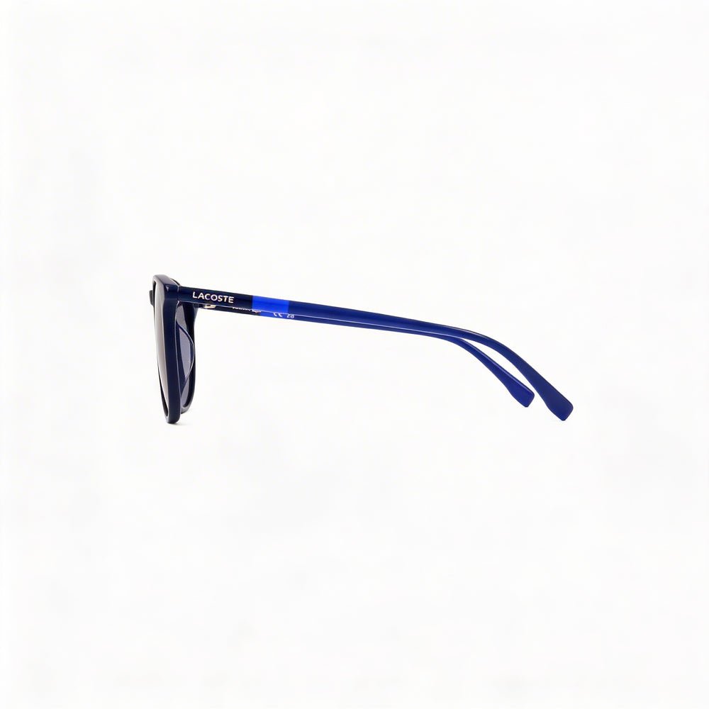 Lacoste Wayfarers Unisex Blue Dark Grey Acetate Frame Dark Grey Lens 54mm 100% UV Protection Sunglasses