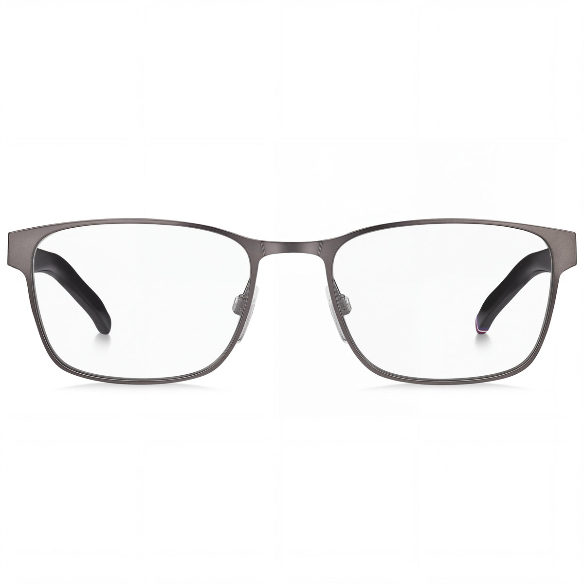 Tommy Hilfiger TH 1769 Men's Stainless Steel Semi Matte Dark Ruthenium Rectangular Demo Eyeglasses 55mm, Photo 2