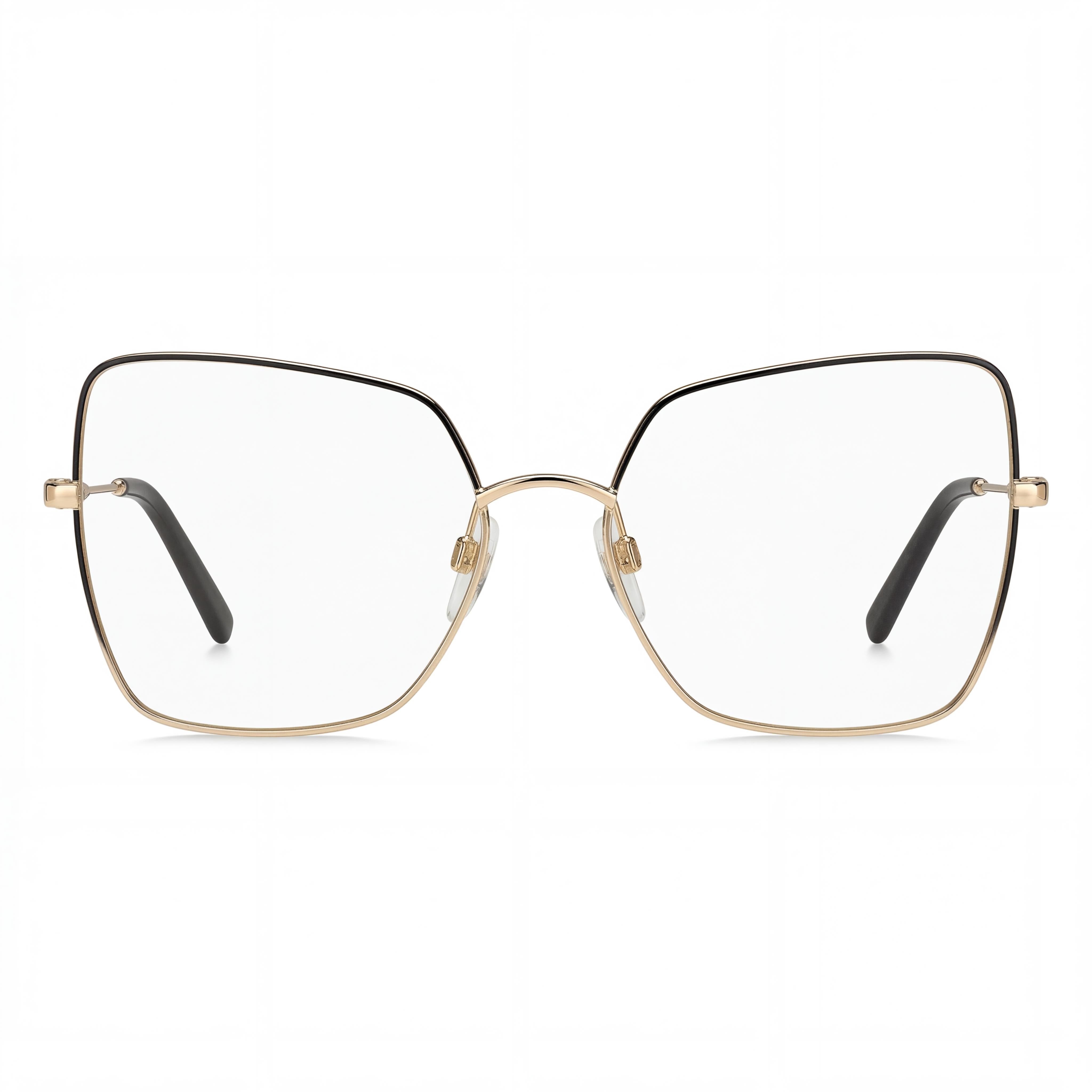 Gafas Unisex Cuadradas Marc Jacobs Negro Oro, Metal 57mm, Photo 2