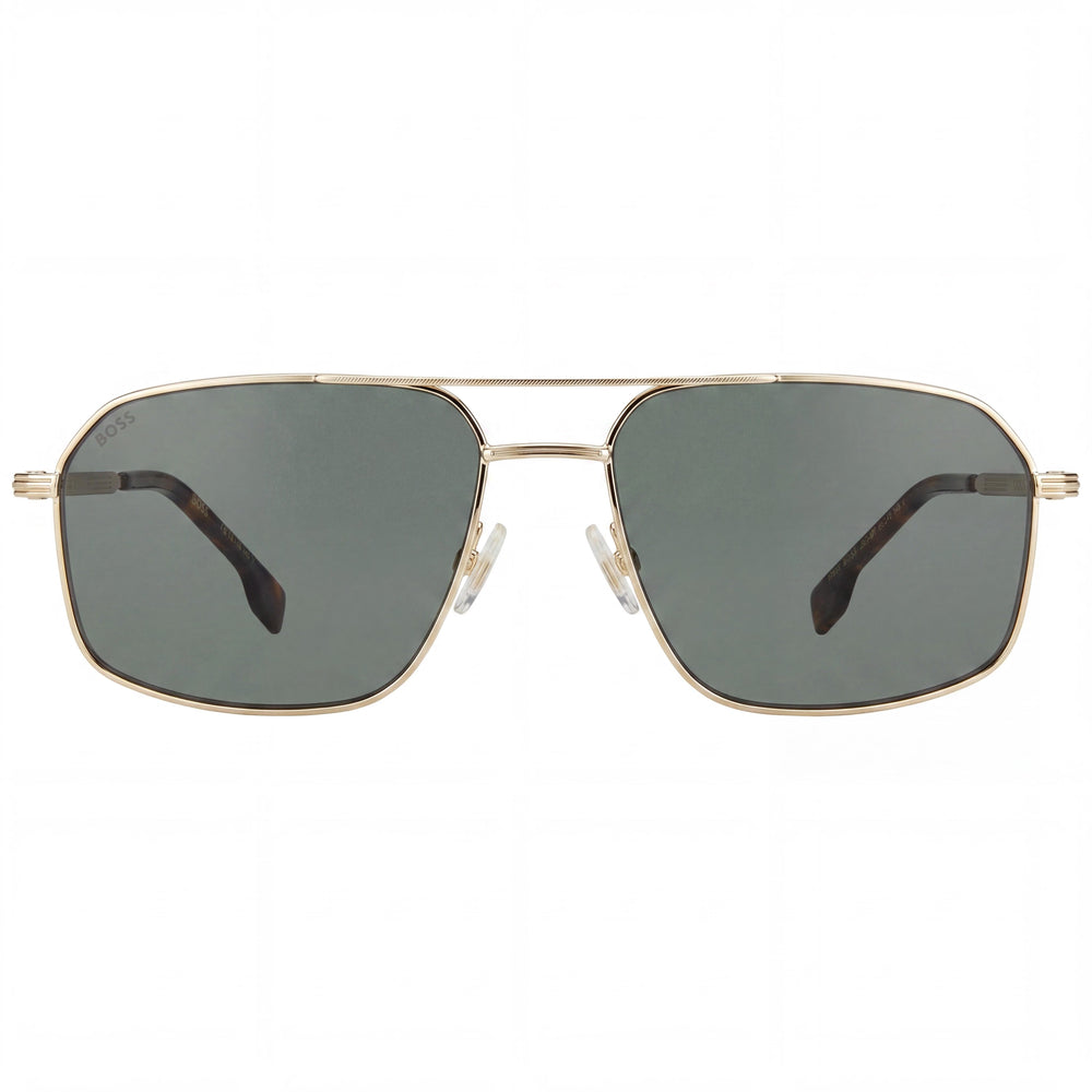Hugo Boss Women's BOSS 1603/S Gold Acetate Frame Green Mirror Non-Polarized UV 400 Sunglasses 58mm