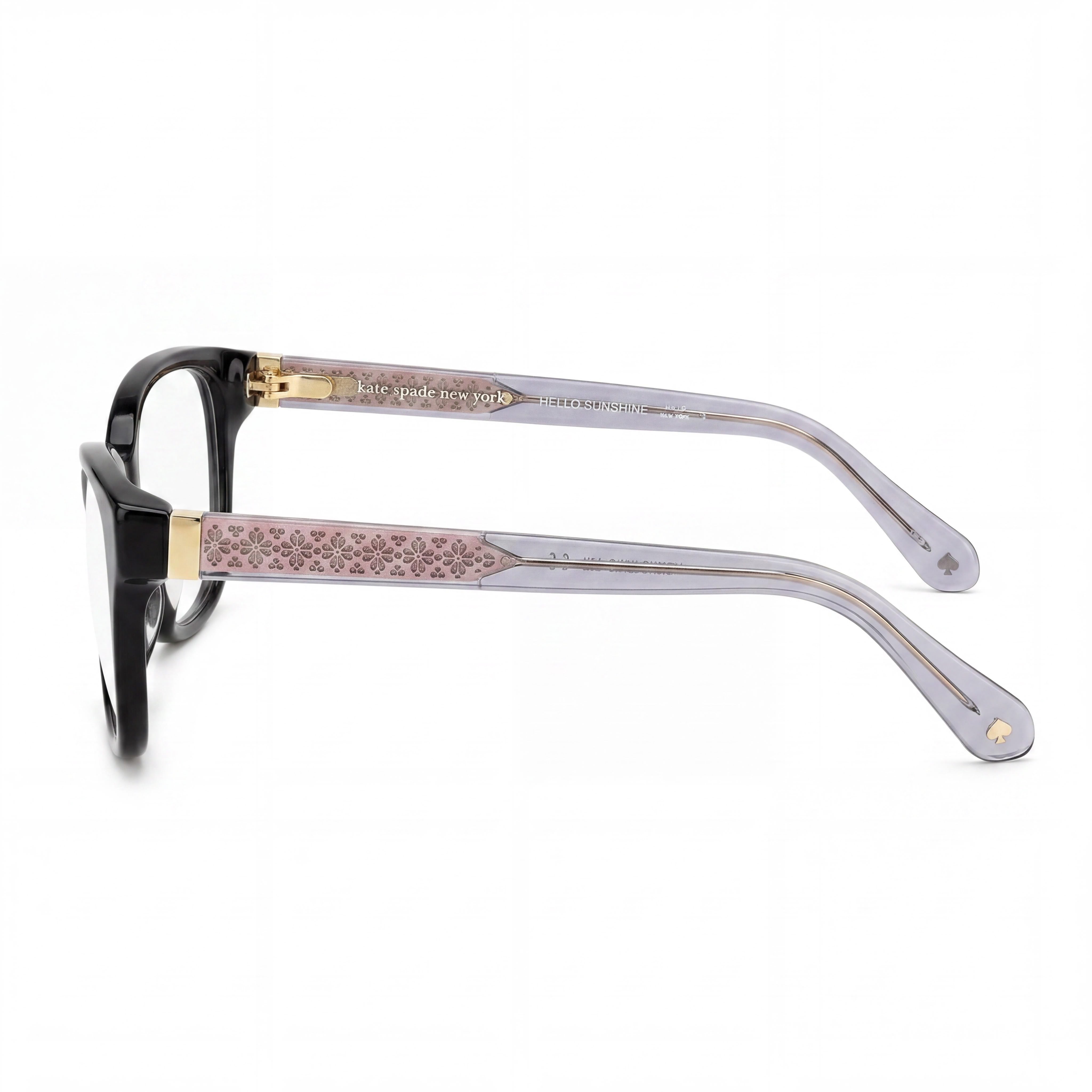 kate spade new york Women's Modern Sunglasses with Black Plastic Frame and Lenses 50mm, Photo 2
