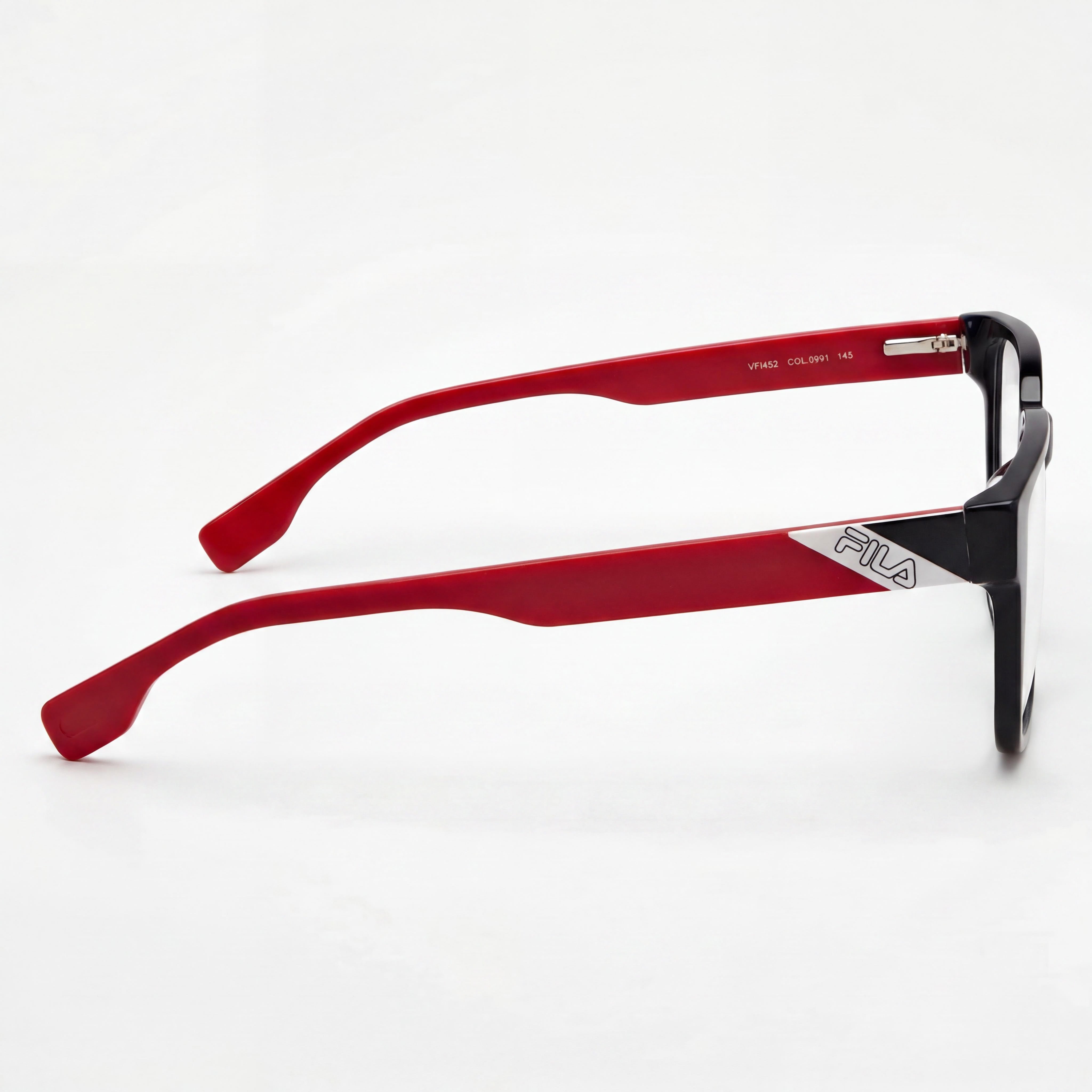 Gafas clásicas unisex FILA con montura cuadrada de acetato de celulosa azul oscuro, 53 mm de ancho de lente, Photo 2