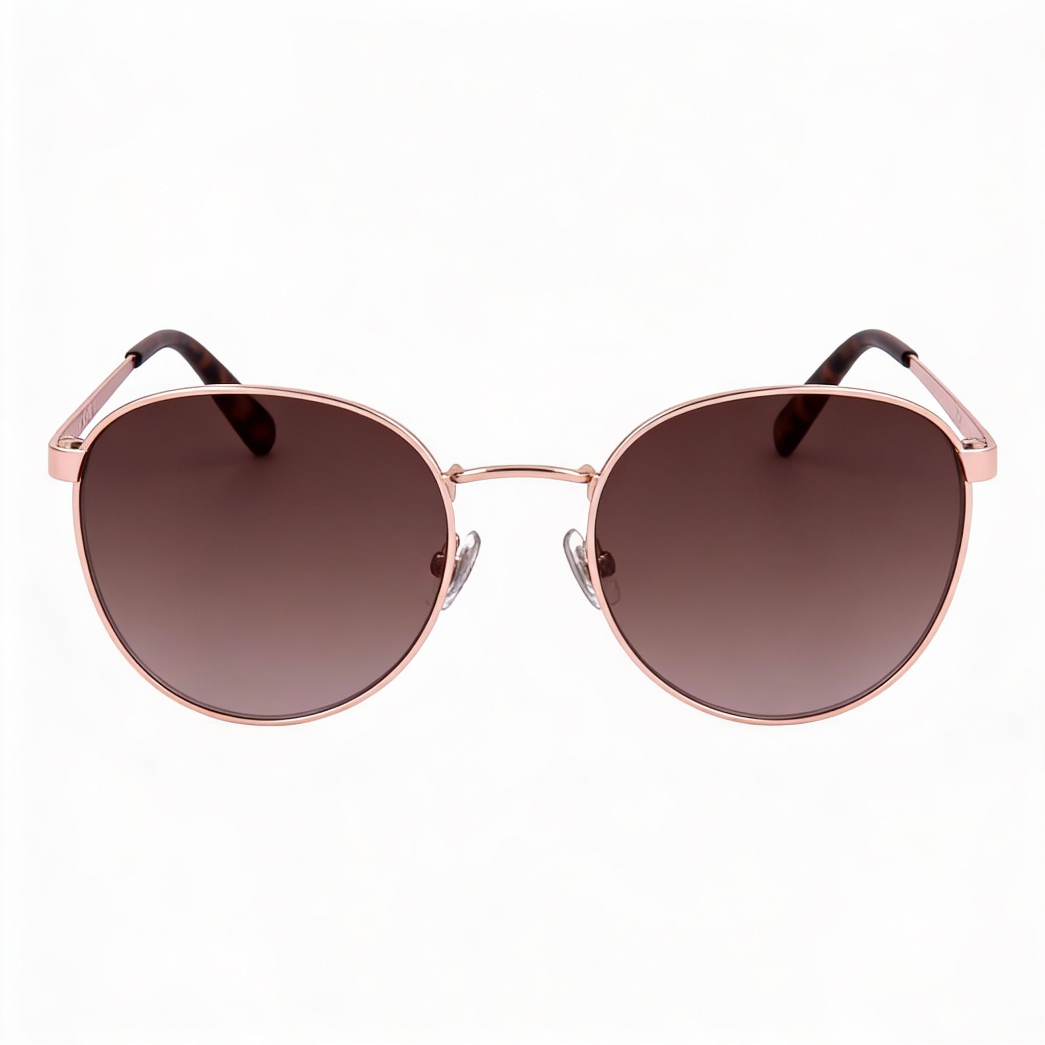Fossil Fos 2129/G/S Women's Brown Gradient Red Gold Metal Sunglasses with Gradient Brown Lenses 52mm, Photo 3