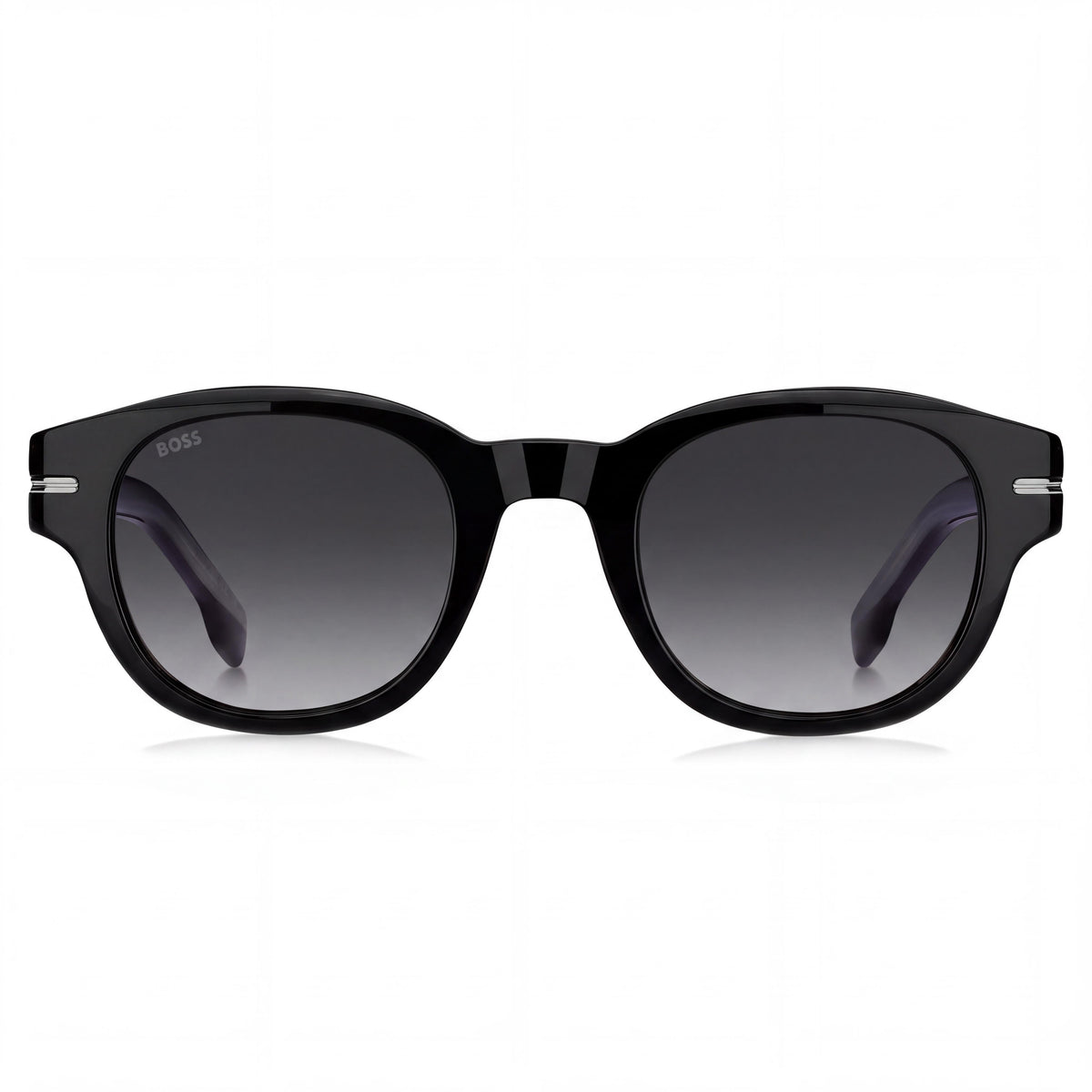 Hugo Boss Boss 1717/S Rectangular Women's Black Striped White Acetate 100% UV Sunglasses BROWN SOL-X 48mm, Photo 2