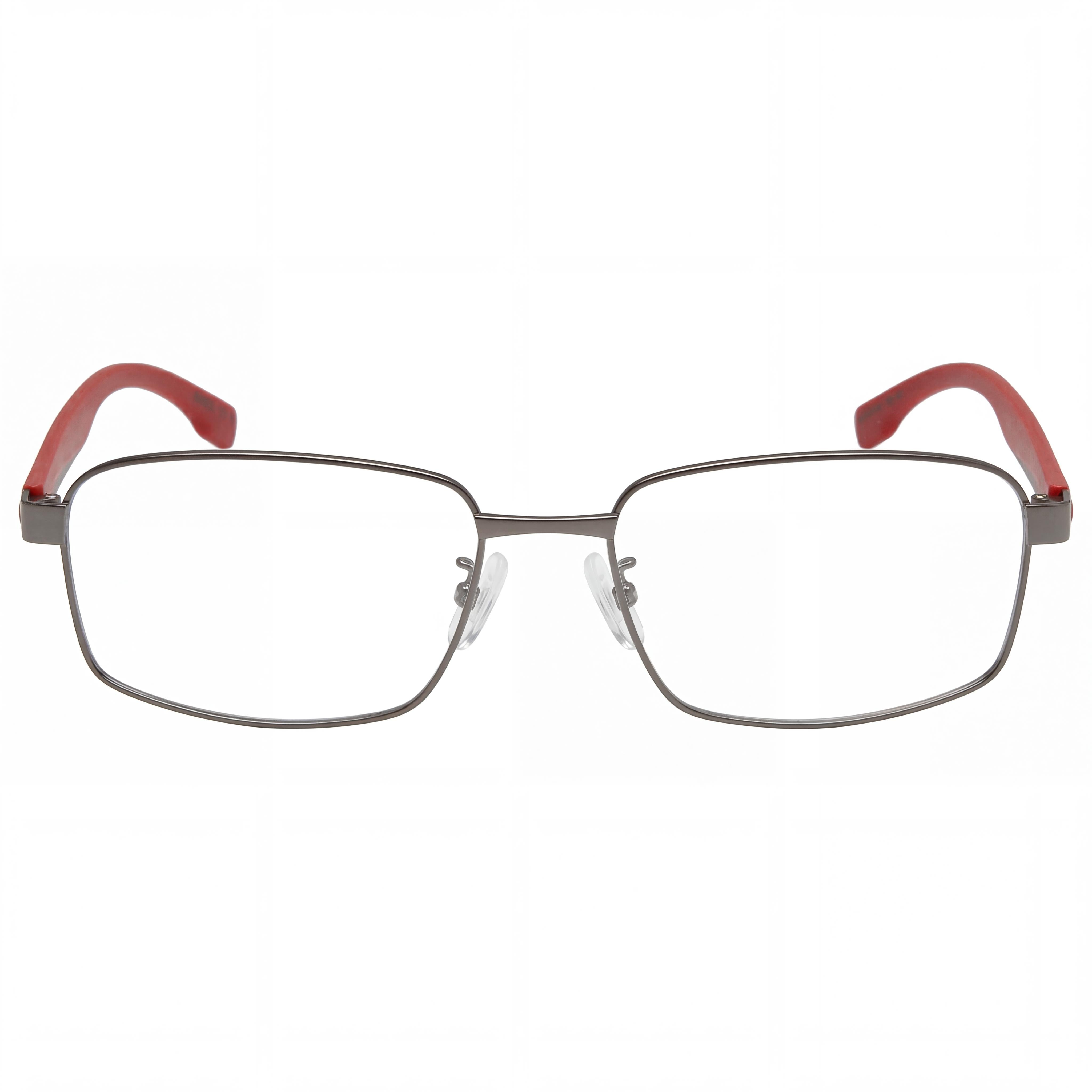 Hugo Boss 1470/f Montura Rectangular para Gafas, Aleación de Acero, Unisex, Rutenio Oscuro Mate, 57mm, Photo 2
